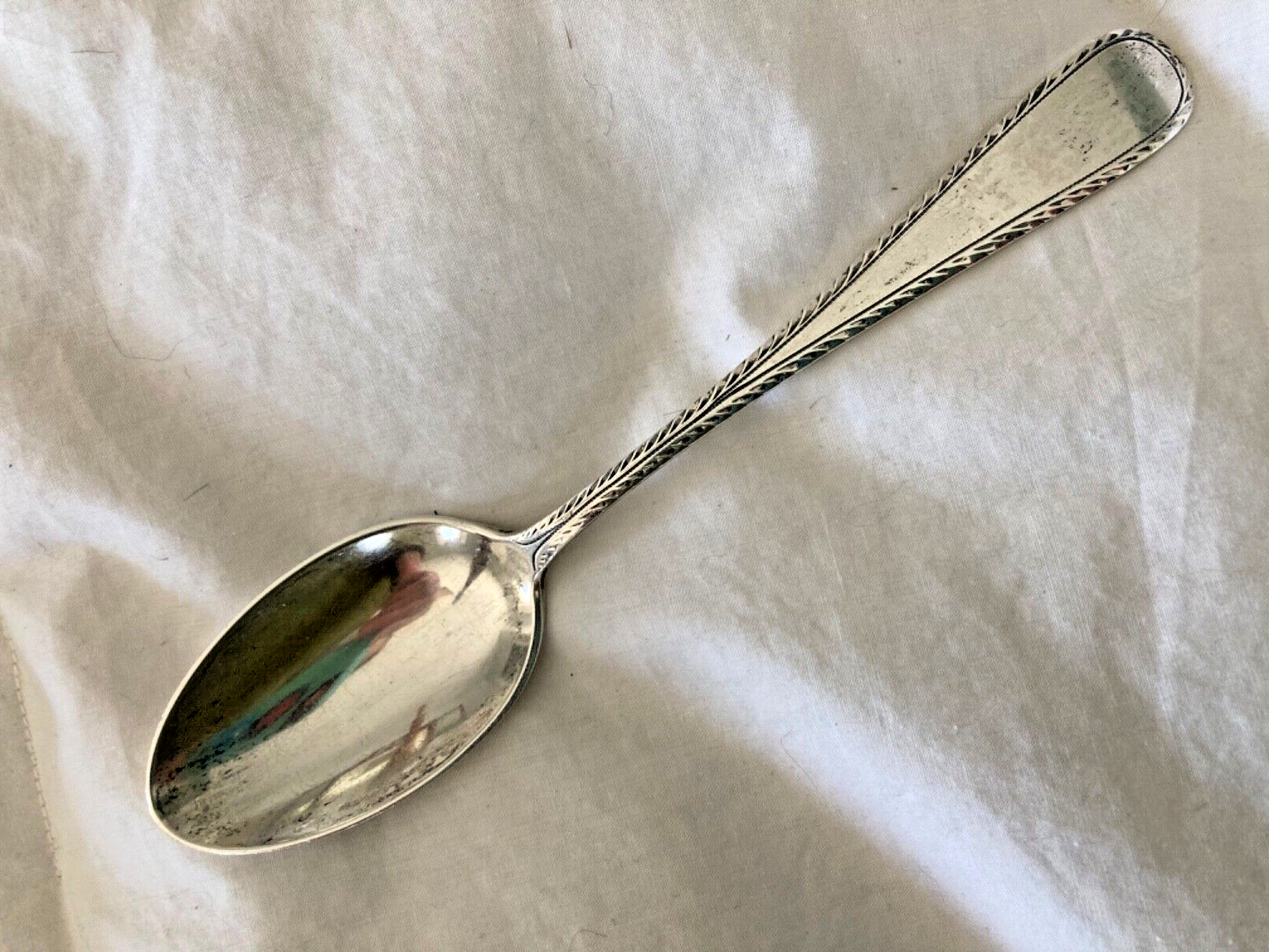 Antique Sterling DOMINICK & HAFF OLD ENGLISH ENGRAVED 1880 Teaspoon No Mono X