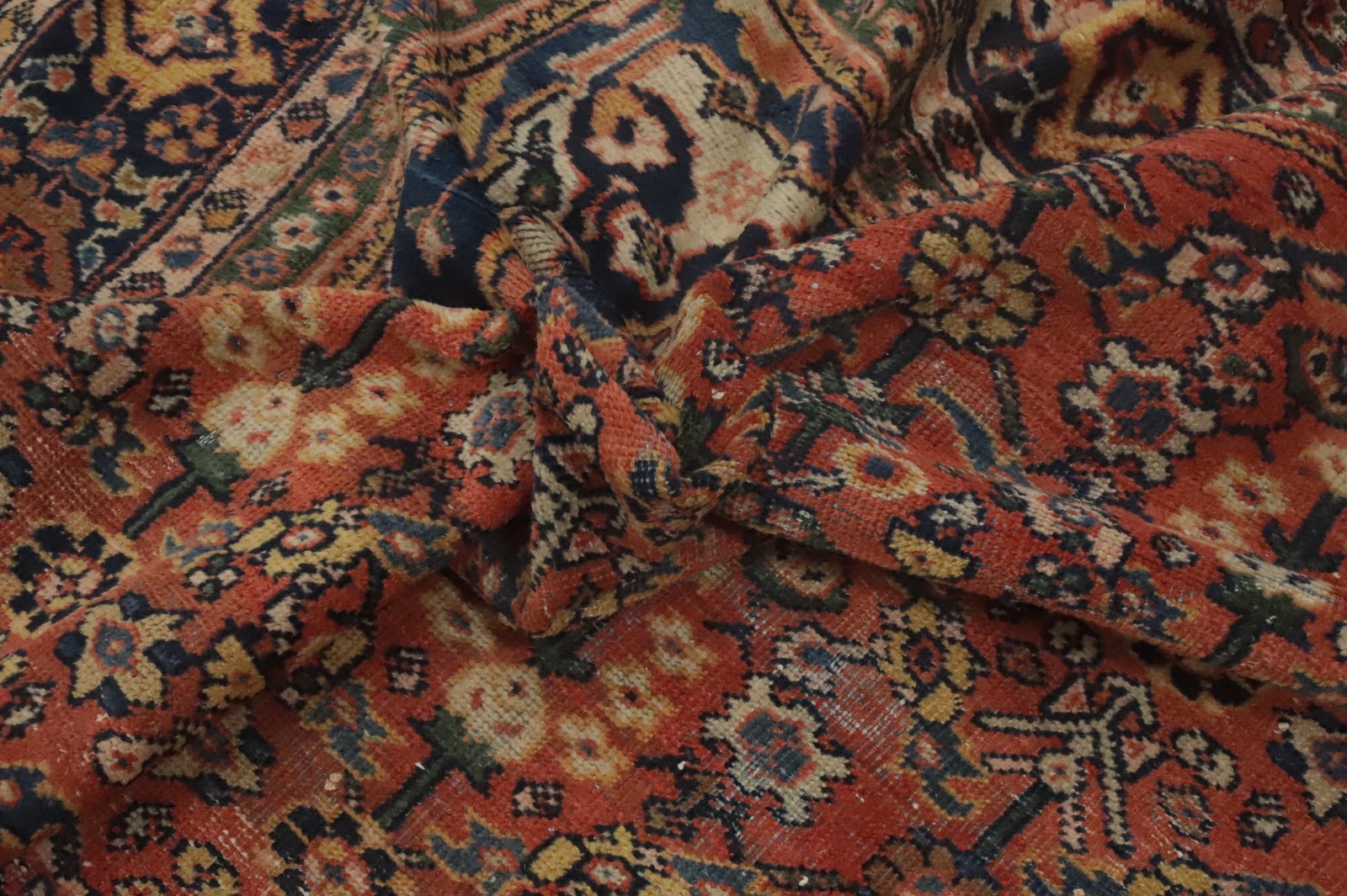Pre-1900 Vegetable Dye Traditional Handmade Room Size Rug Antique Carpet 8×12