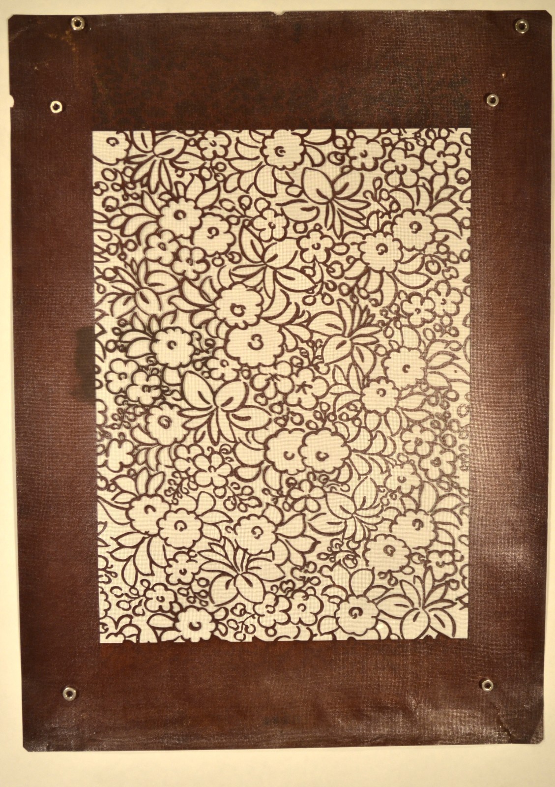 JAPANESE VINTAGE KATAGAMI 1930’s ANTIQUE PAPER KIMONO STENCIL / ART (VR2074)