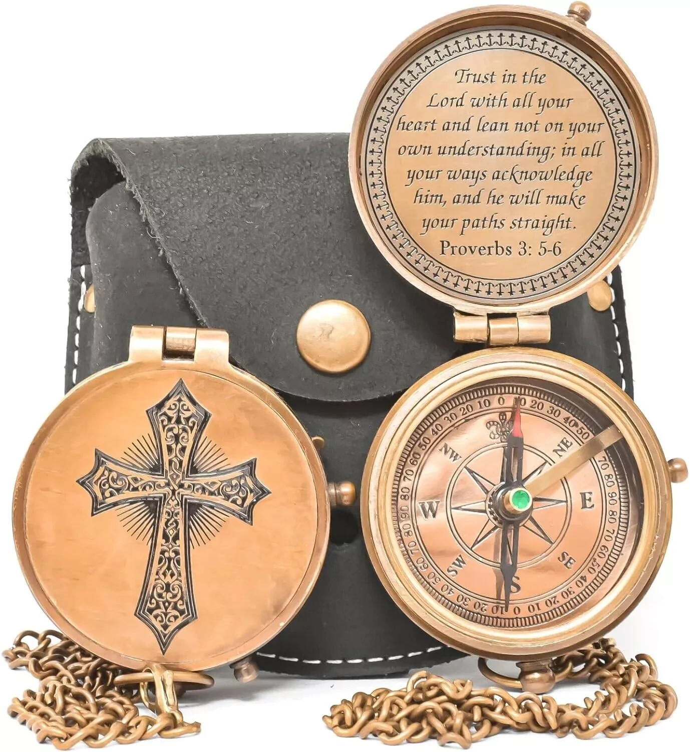 Antique Vintage Brass Pocket Compass Brass Nautical Compass Marine Compass Gift