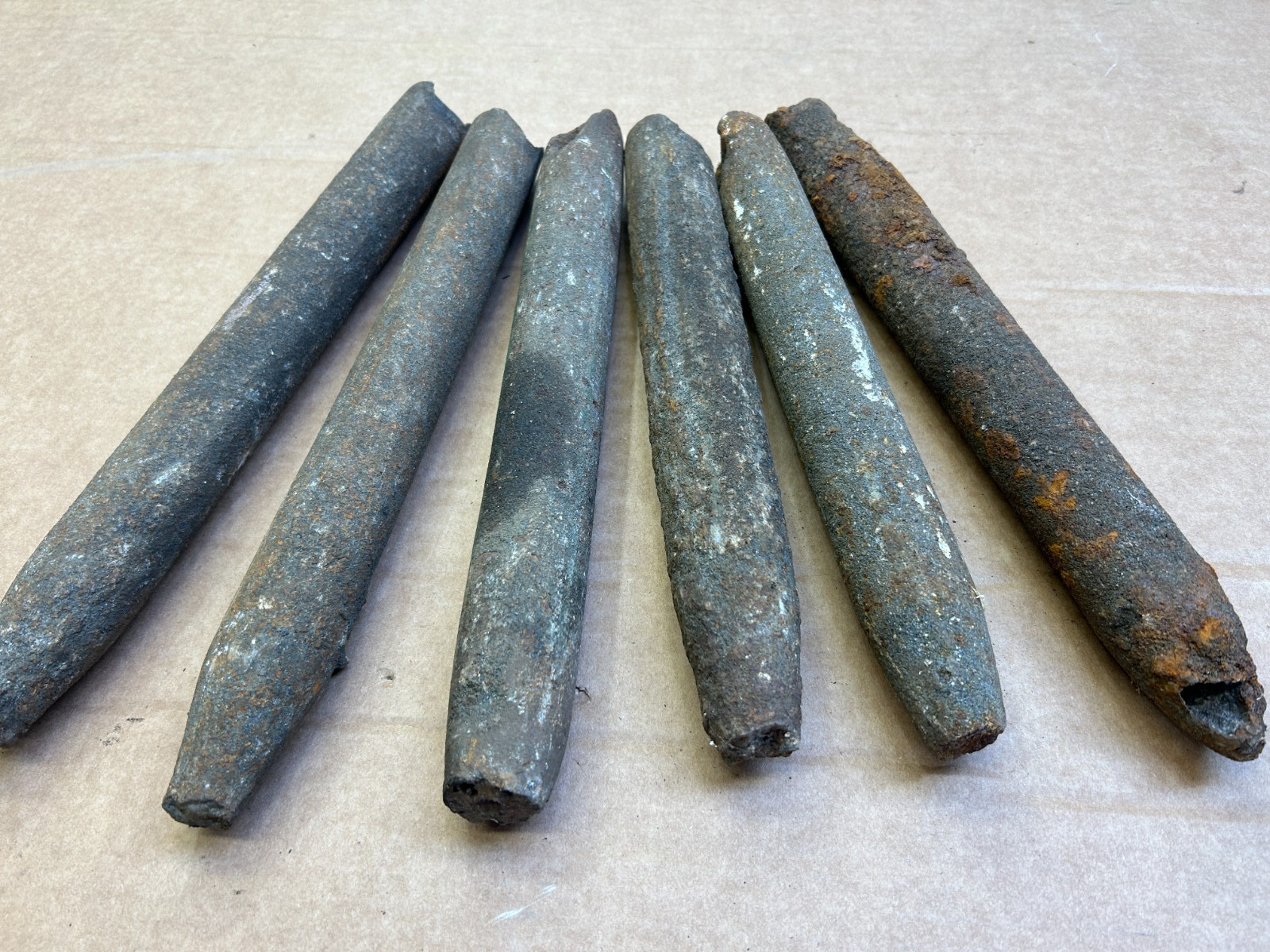 5-1/2 Pounds Antique Vintage Old Cast Iron Window sash weights Deep Sea Fishing