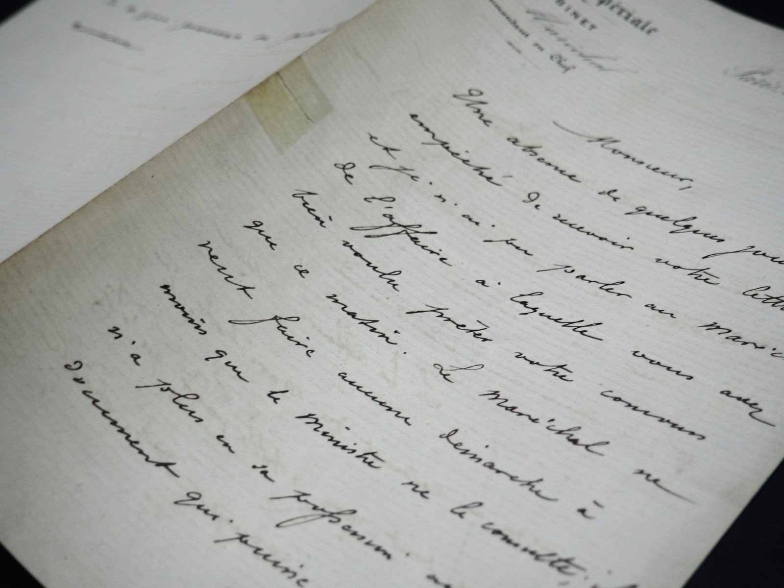 Achilles BAZAINE – Signed Handwritten Letter – Stewardship Officer – 1870