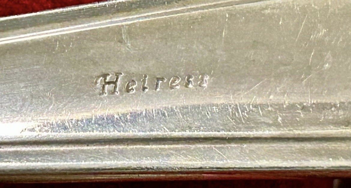 Oneida Heiress Sterling Flatware Set -39 Pc with original heavy case