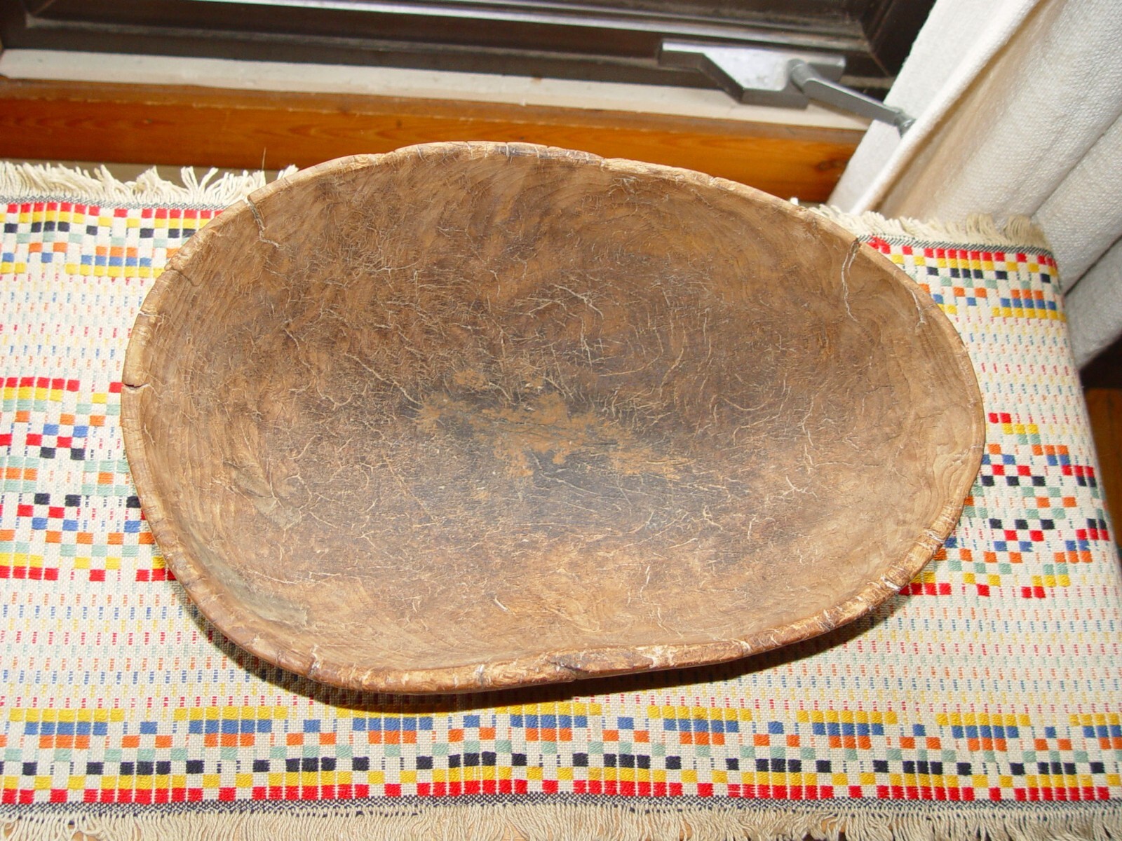 18th Century Dated Swedish Walnut Root Burl Bowl – Irregular Shape