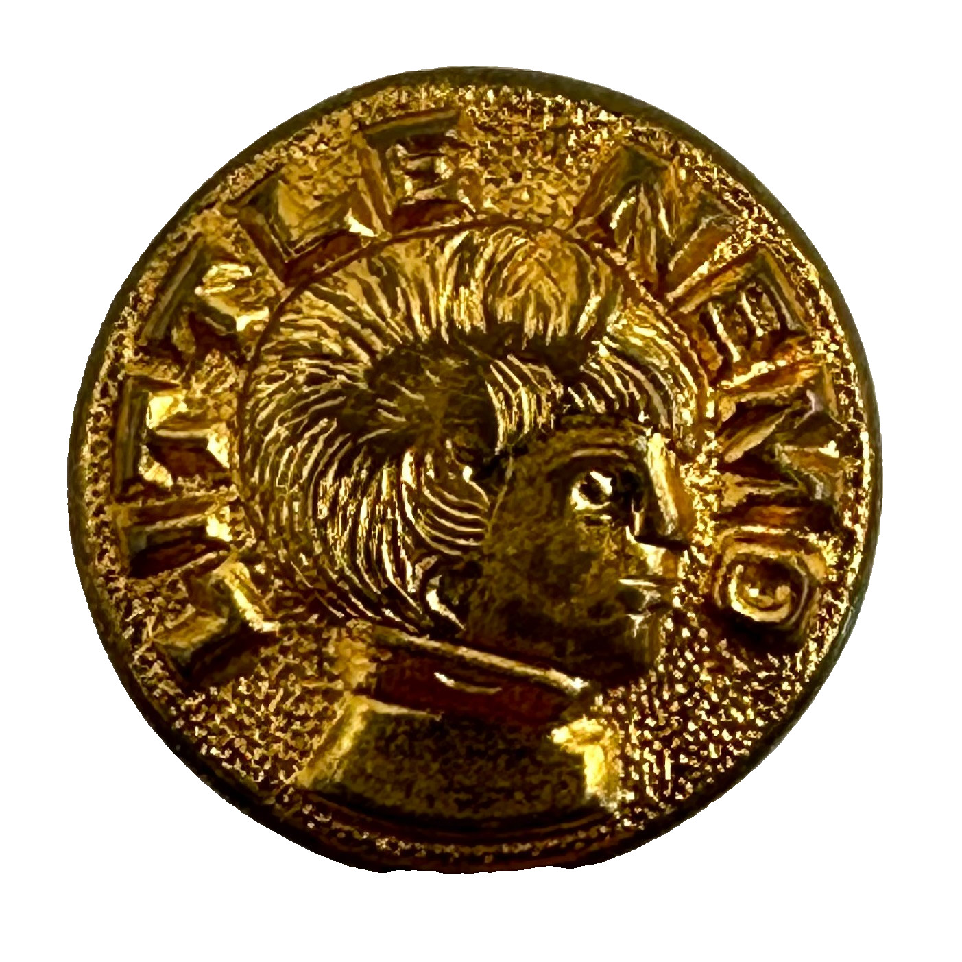 c1910 Winson McKay Little Nemo Portrait Brass Children’s Clothing Button 14mm