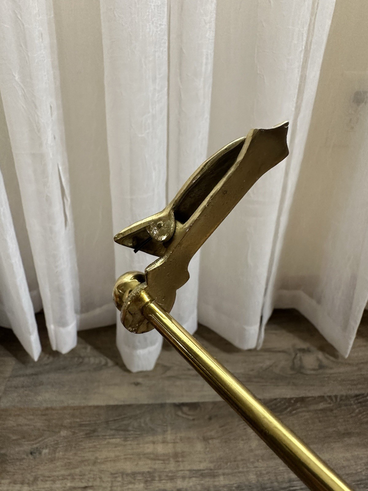 Seashell Brass Soap Dish Stand Hand Shaped Towel Clip Vintage Hollywood Regency