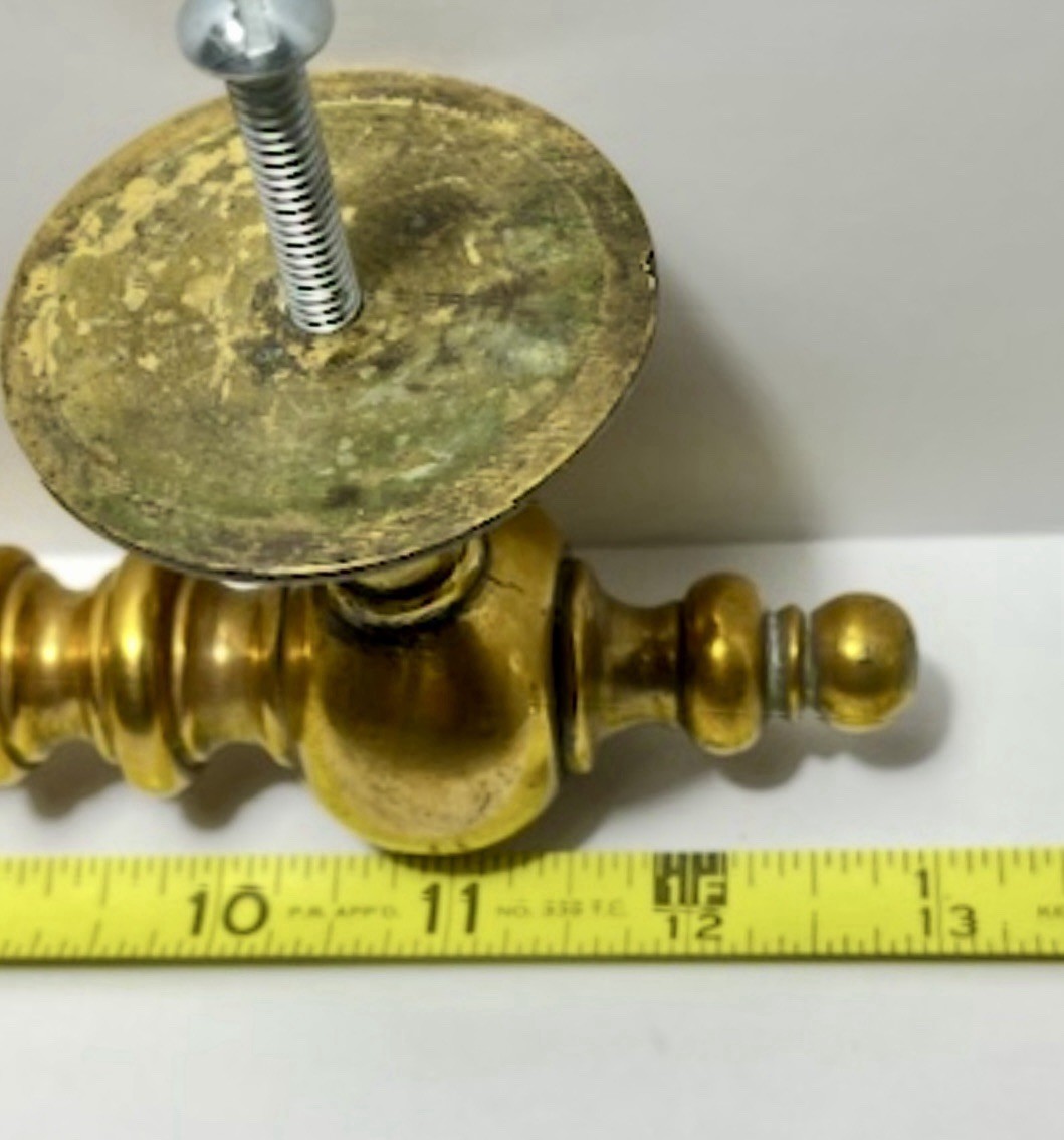 Vintage Solid Brass Front Door Handle Door Pull Traditional Classic 13.5” Long
