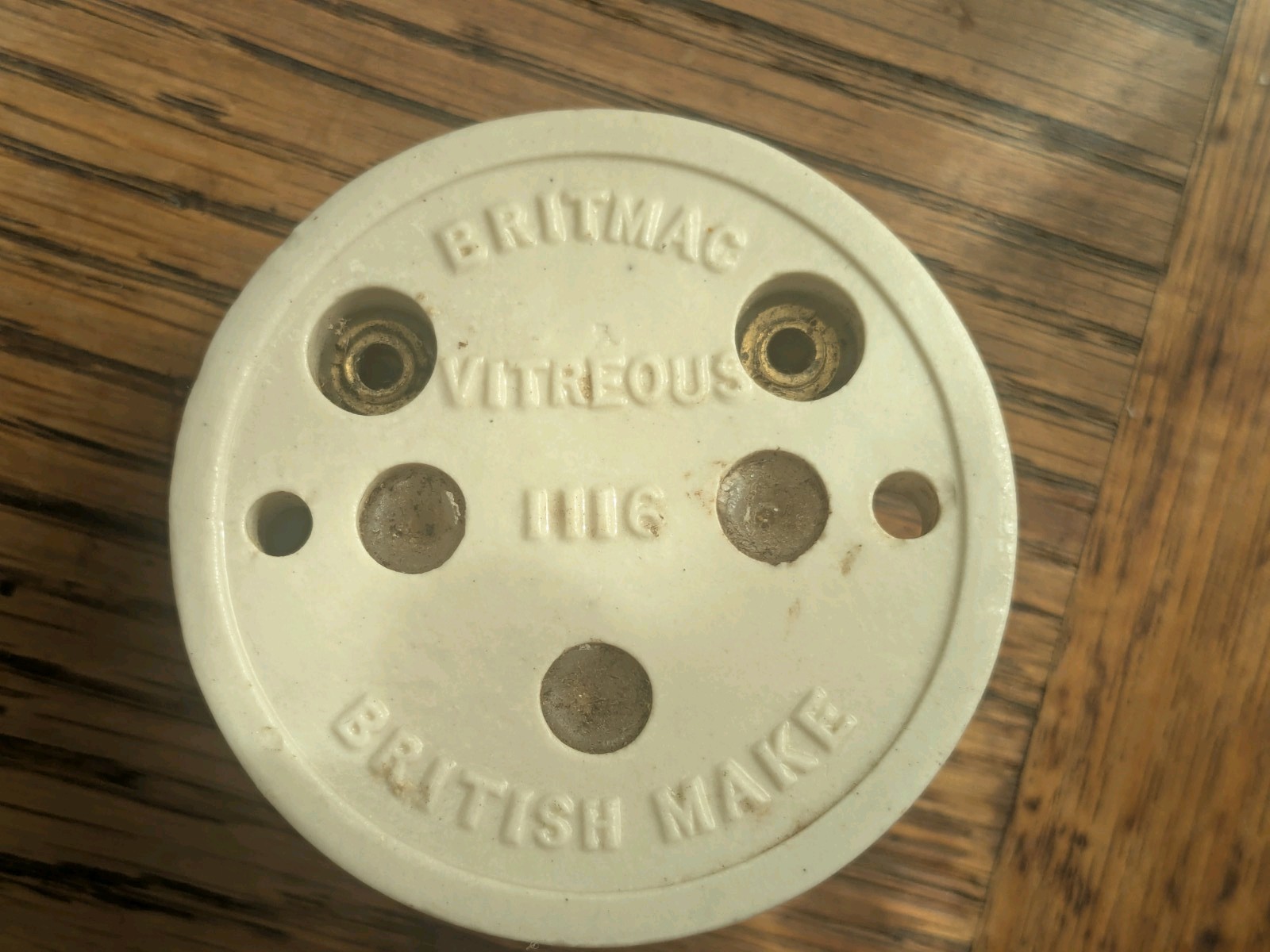 Antique Brass & Ceramic Light Switch Old Dolly Toggle Vintage Art Deco Edwardian
