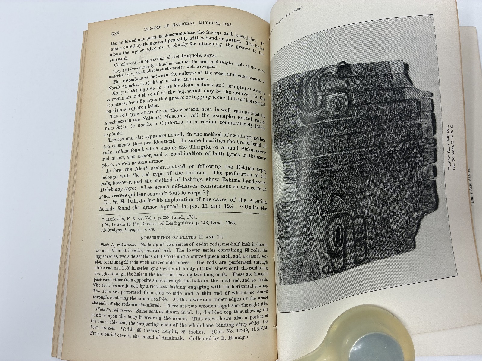 Native American Indian Tribes Shield and Body Armor War Technology Tlingit 1893