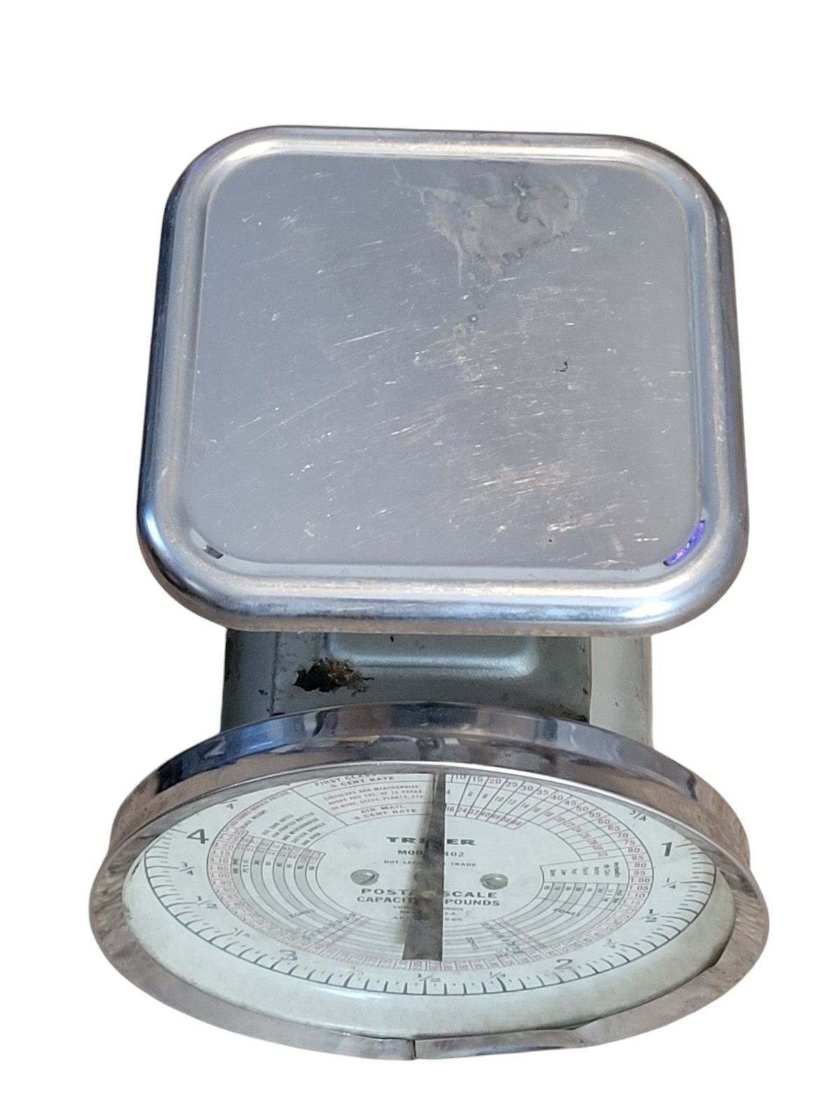 Antique Triner Postal Scale Model 402 1964 5 Lb Capacity Working