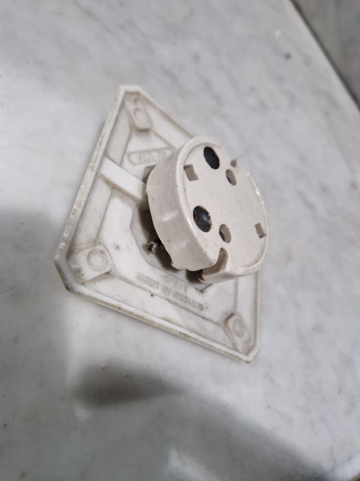 Art Deco White Bakelite Light Switch
