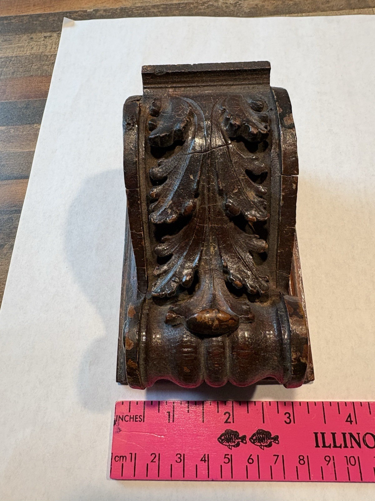 Small Wood Corbel – 3.5″W x 2.75”D x 5”H Decorative Accent