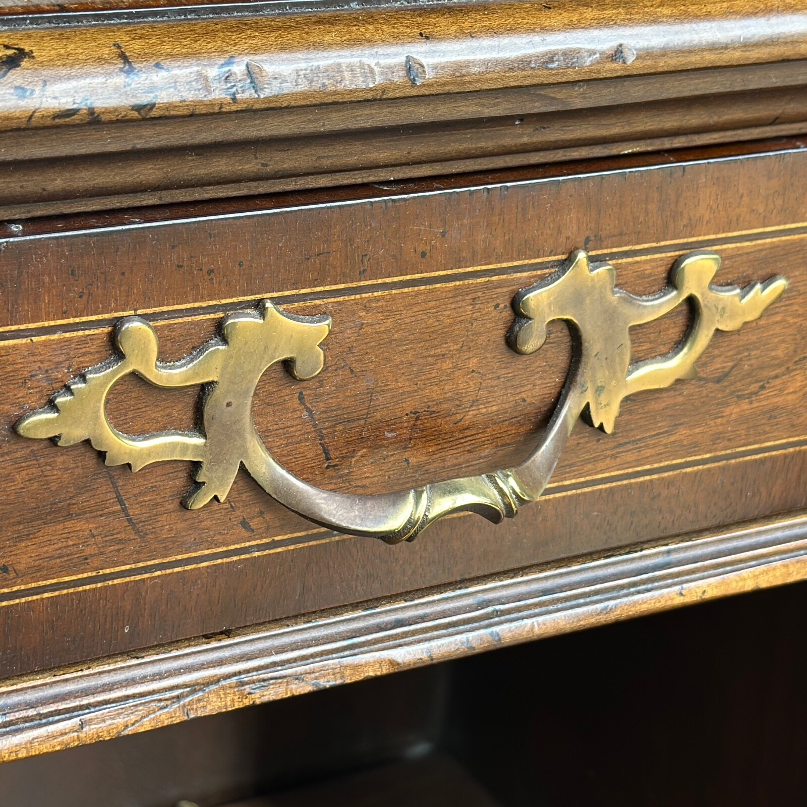 Vintage Baker Furniture Solid Brass French Drawer Pull Part # K11922