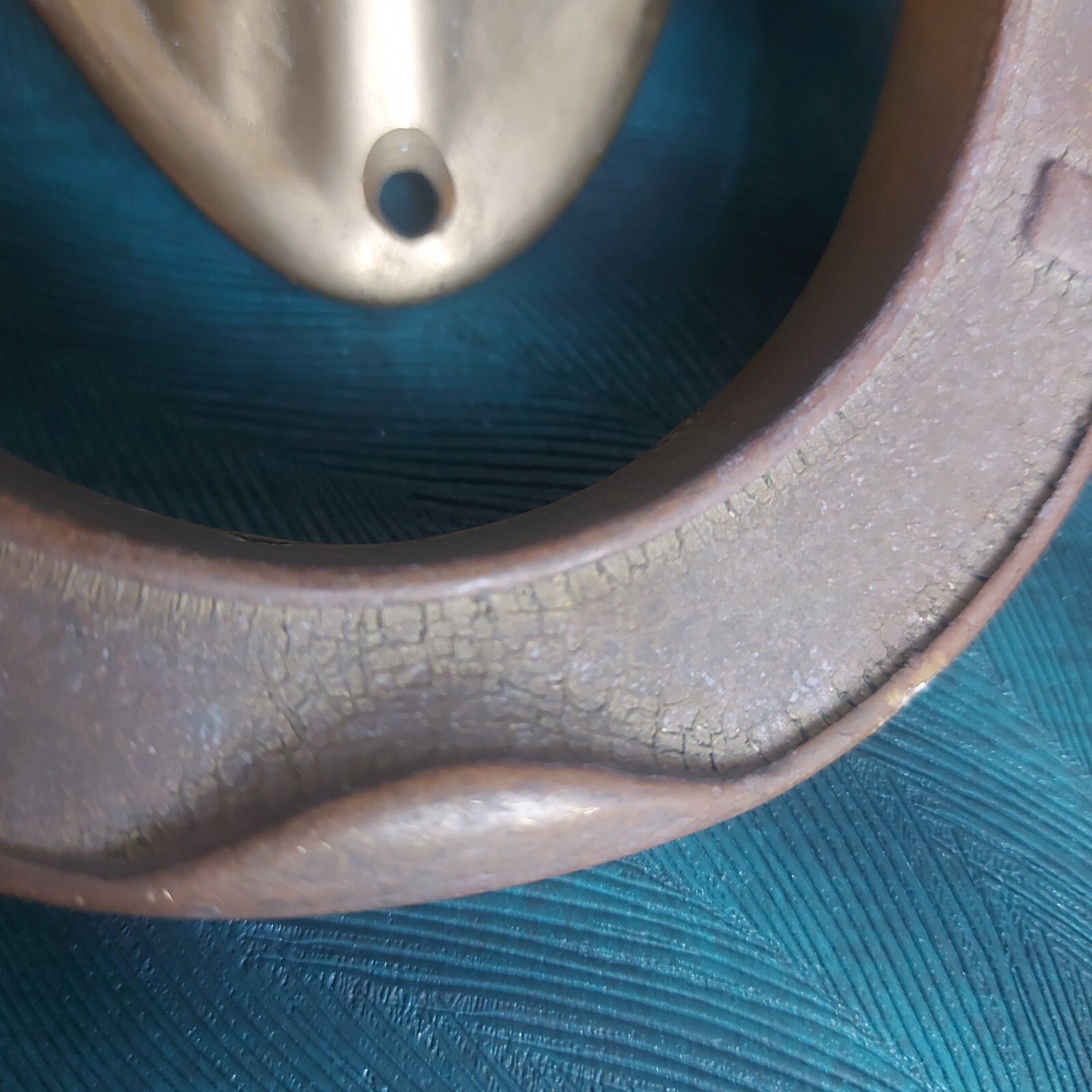 VINTAGE RECLAIMED SOLID BRASS HORSE HEAD X LARGE DOOR KNOCKER HEAVY OVER 1 KILO