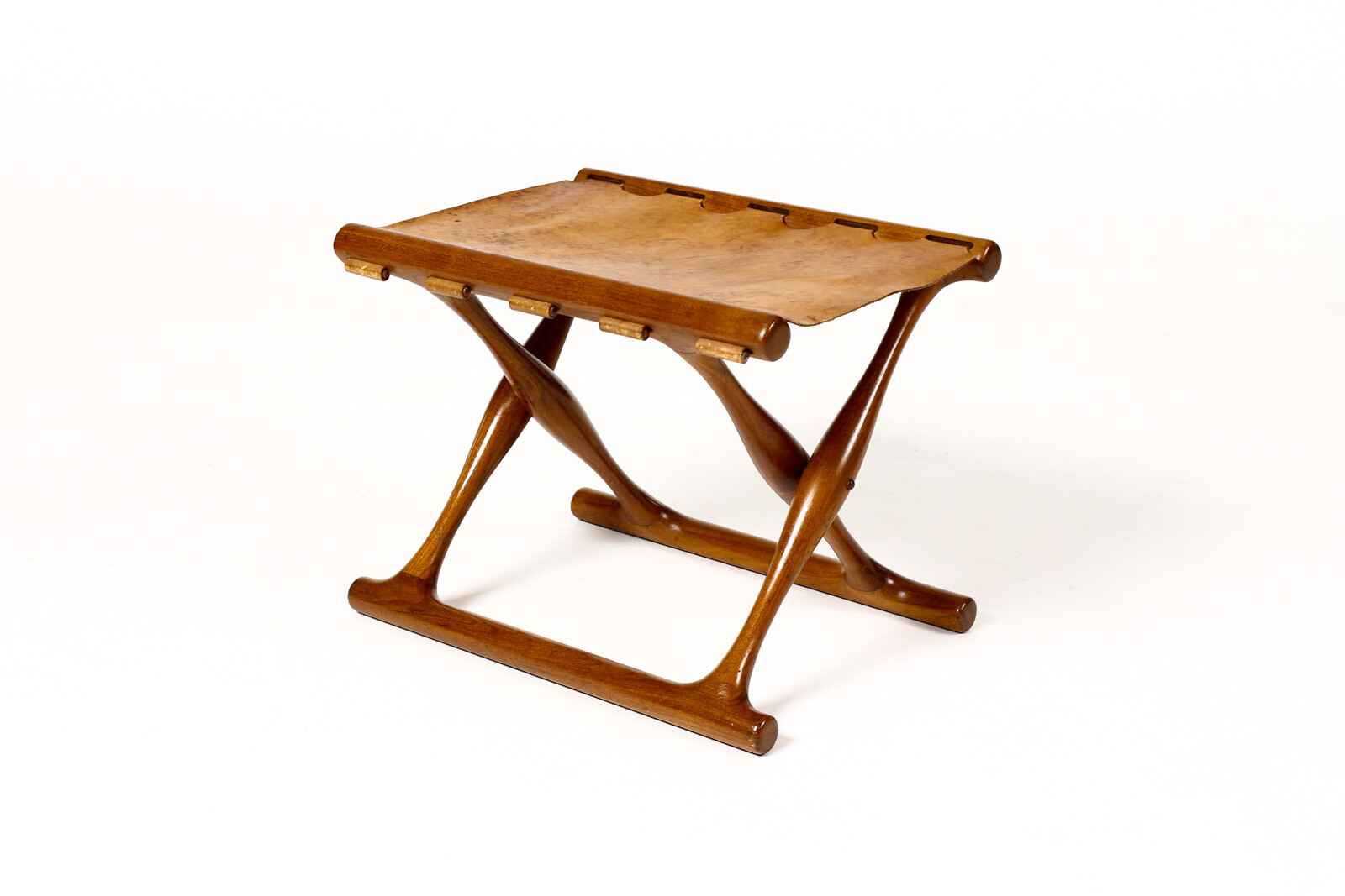 Danish Modern / Mid century Teak Gold Hill Stool – Poul Hundevad for Vamdrup