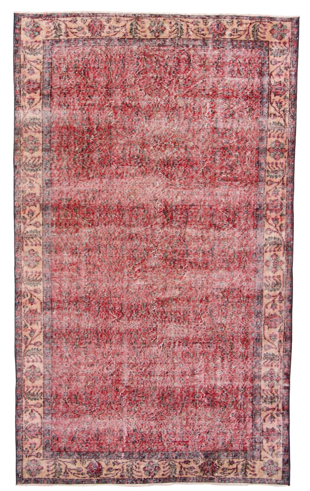 Traditional Vintage Hand-Knotted Area Rug 4’11” x 8’5″ Oriental Wool Carpet