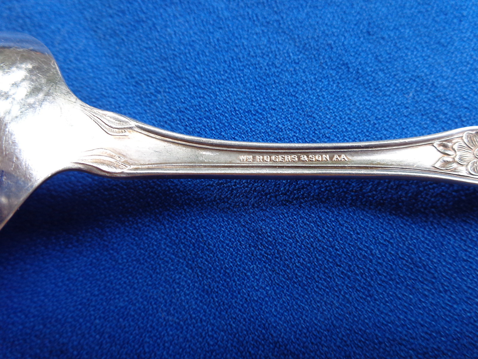 Vtg Silver Table Spoons Serving ARBUTUS Rogers & Son AA Silverplate Tablespoons