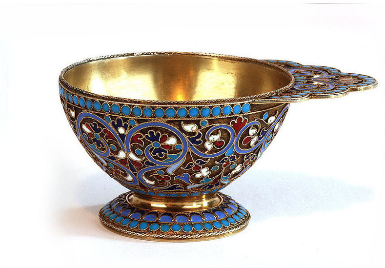 Russian Enamel Charka