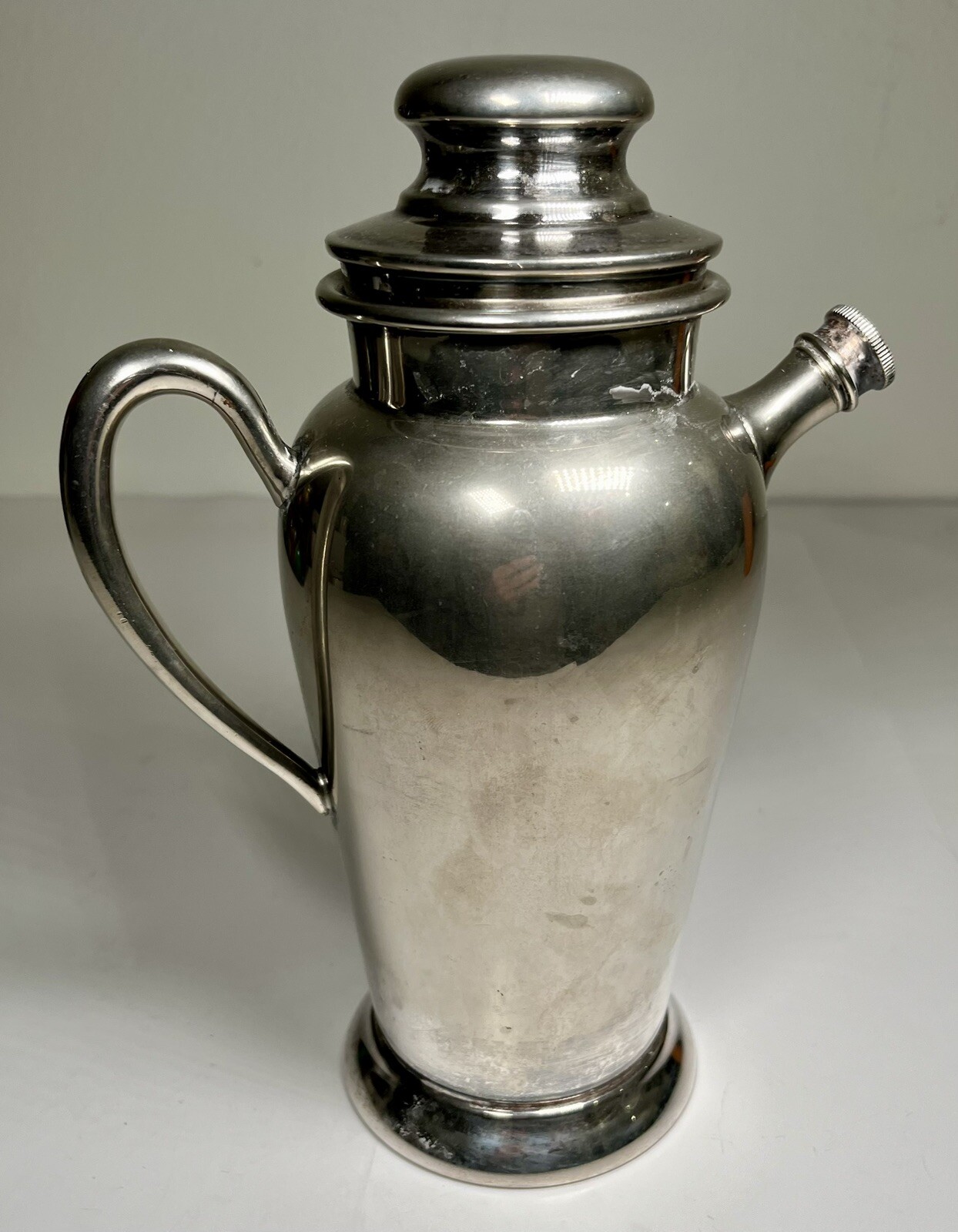 Vintage Academy Silver on Copper cocktail Pitcher w Screw Cap Included