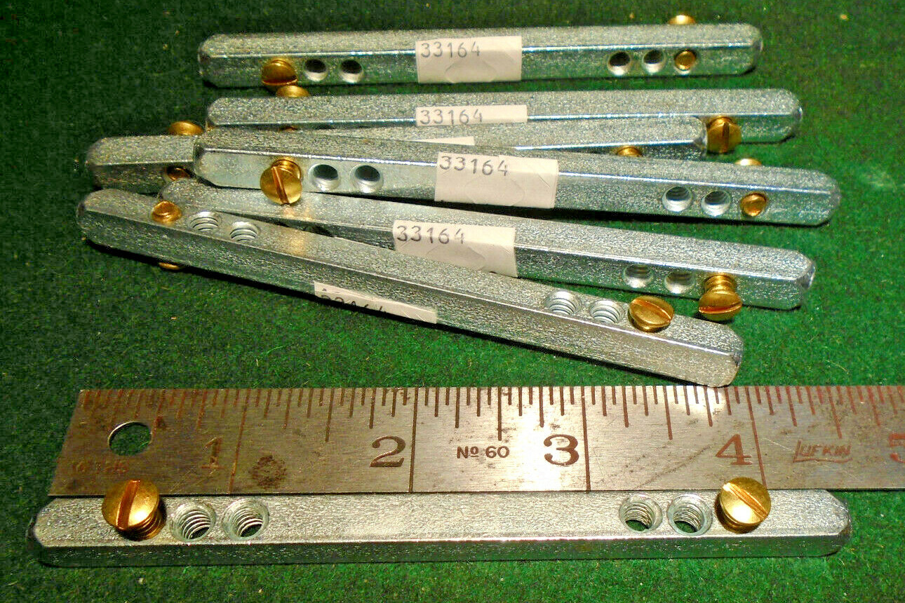 ONE 4 1/4″ DOOR KNOB SPINDLE POST CONNECTING SHAFT w/ BRASS SCREWS!! (33164)