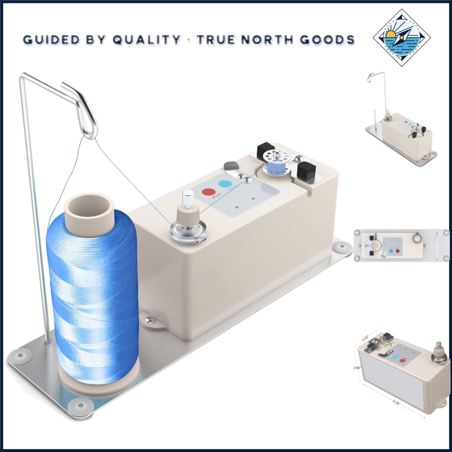 Time-Saving Bobbin Winder with Light Indicators for Seamless Sewing Experience