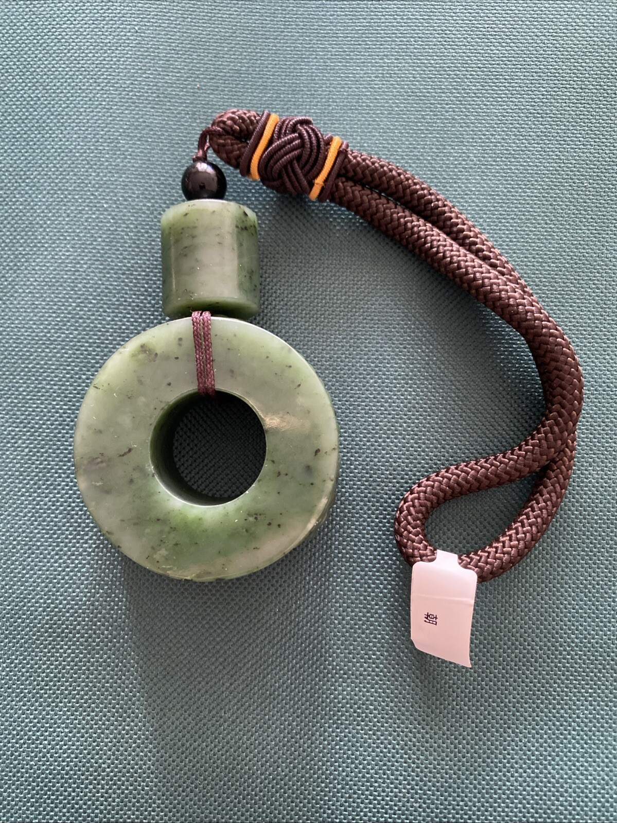 Hetian Jade Piece beautiful green Color pedant 珍贵的和田玉翠玉挂件/手把件