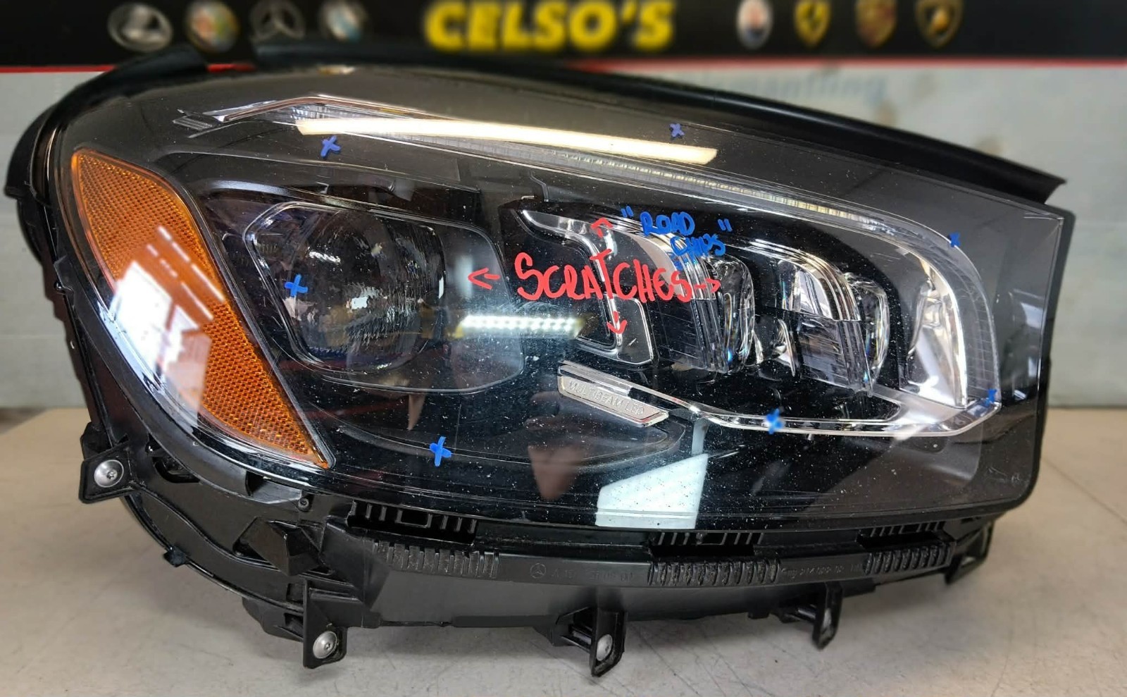 2020 – 2025 MERCEDES GLS-CLASS LED MULTIBEAM HEADLIGHT ASSEMBLY OEM