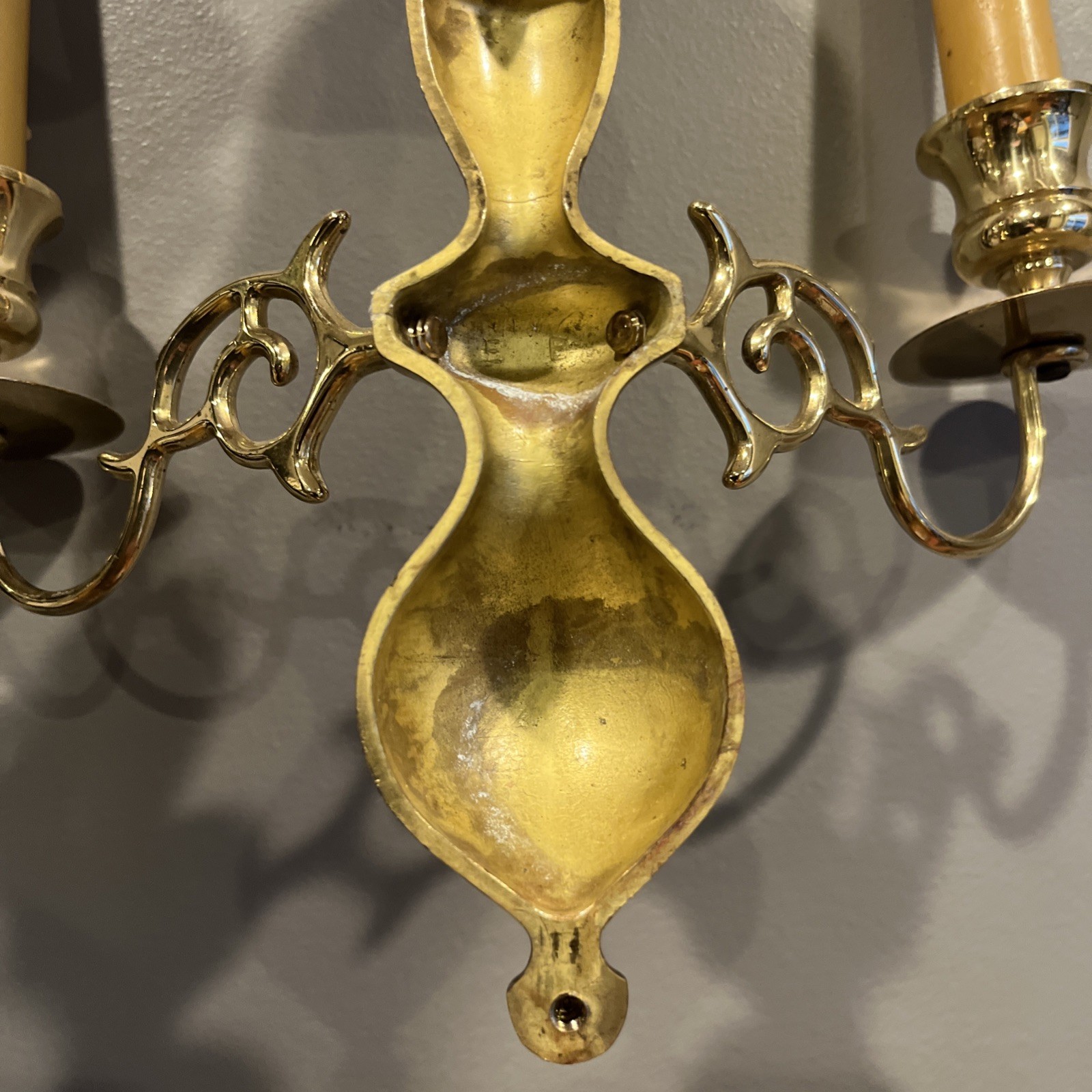 Wall Sconce Baldwin E.B. Brass 2 Arm 10 Inch X 9 Inch