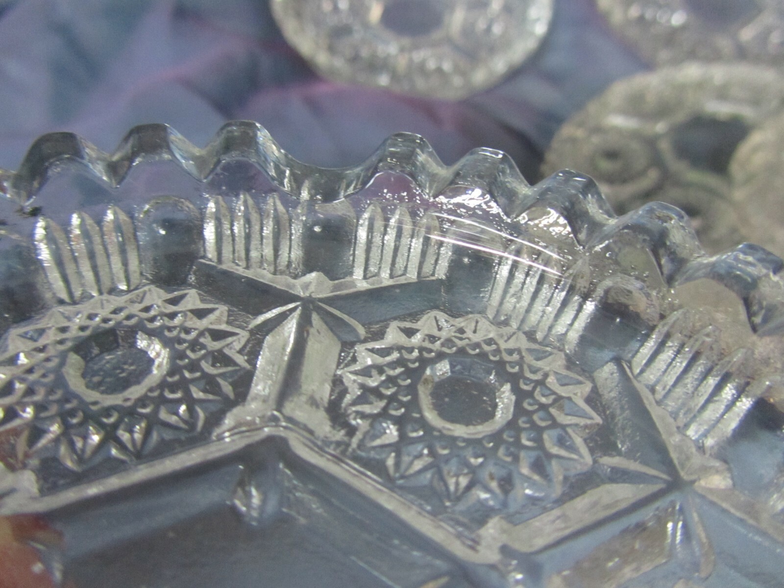 Vintage Italian Crystal Coasters or Ashtrays (5) GA-A-1