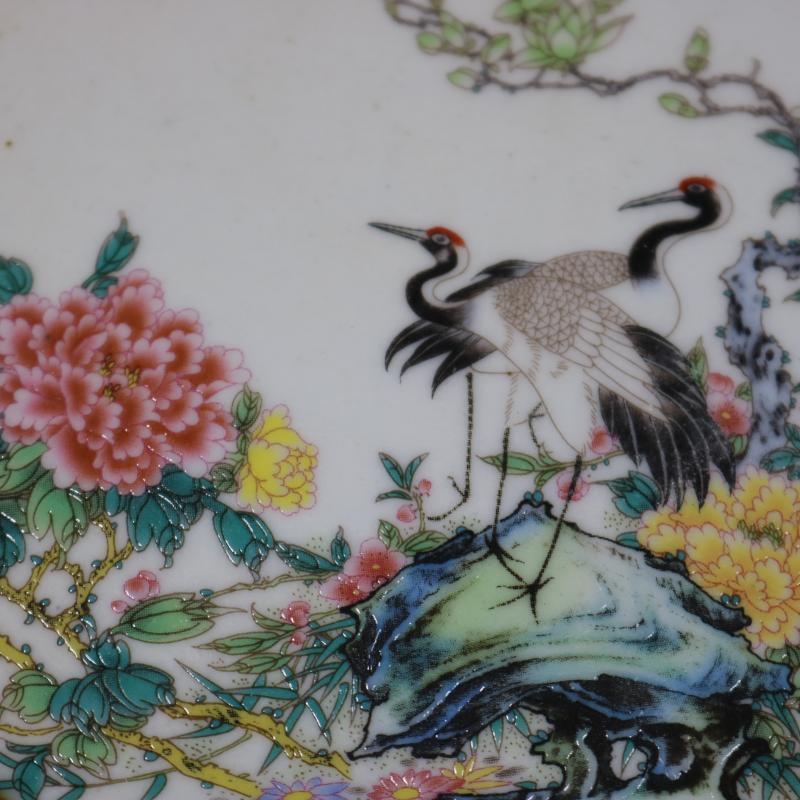 Hollow Flower and Bird Pattern Small Flower Pot Holder Craft Porcelain Base