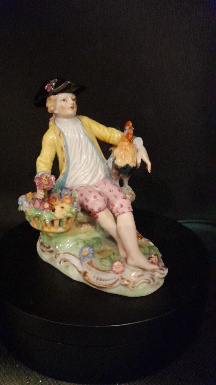 Antique Germany Carl Thieme Dresden Meissen Porcelain Figurine