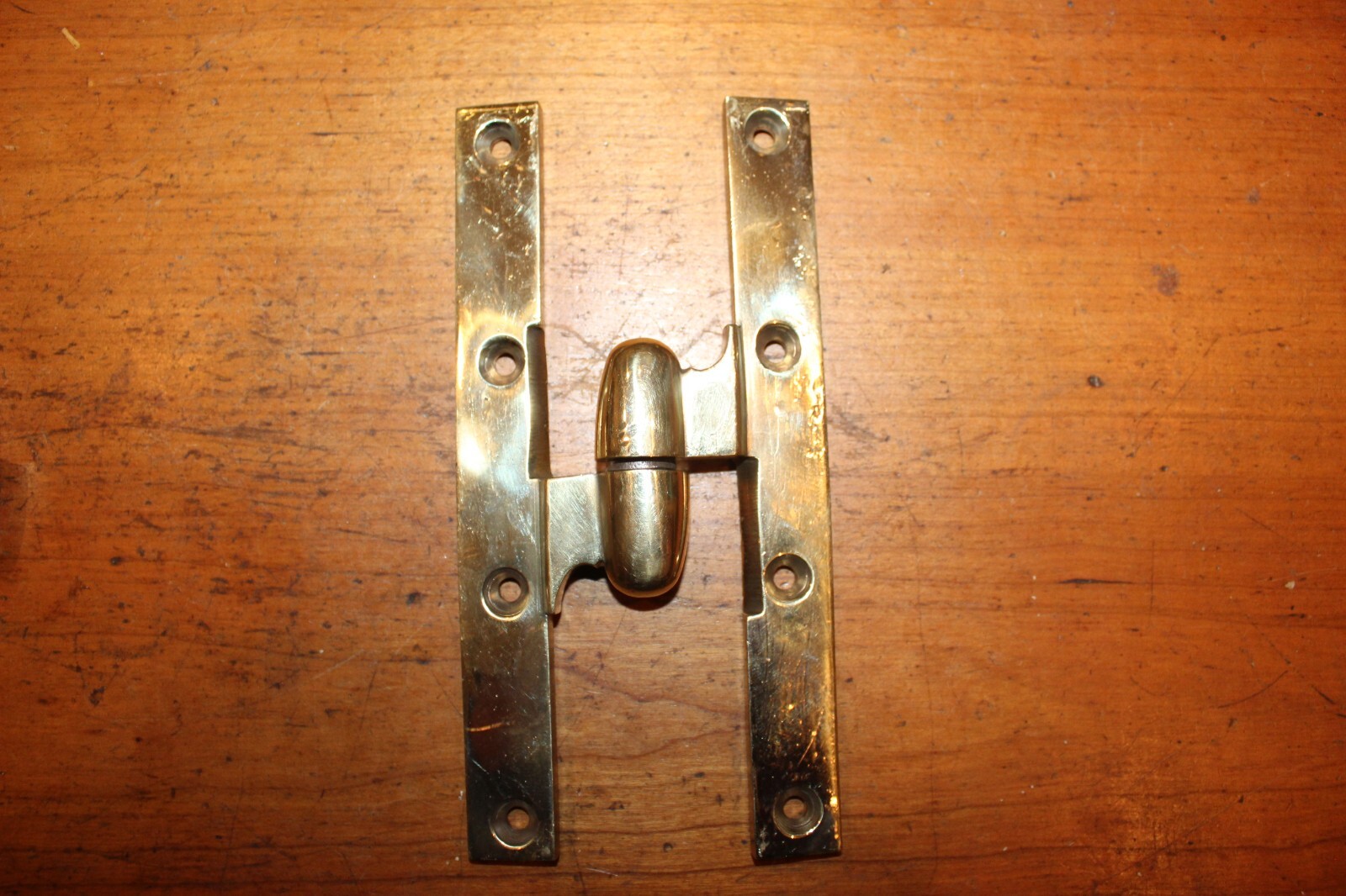 Antique Vintage 3-1/2″ X 7-1/8″ Cast Brass/Bronze Left Hand Door Hinge D-65