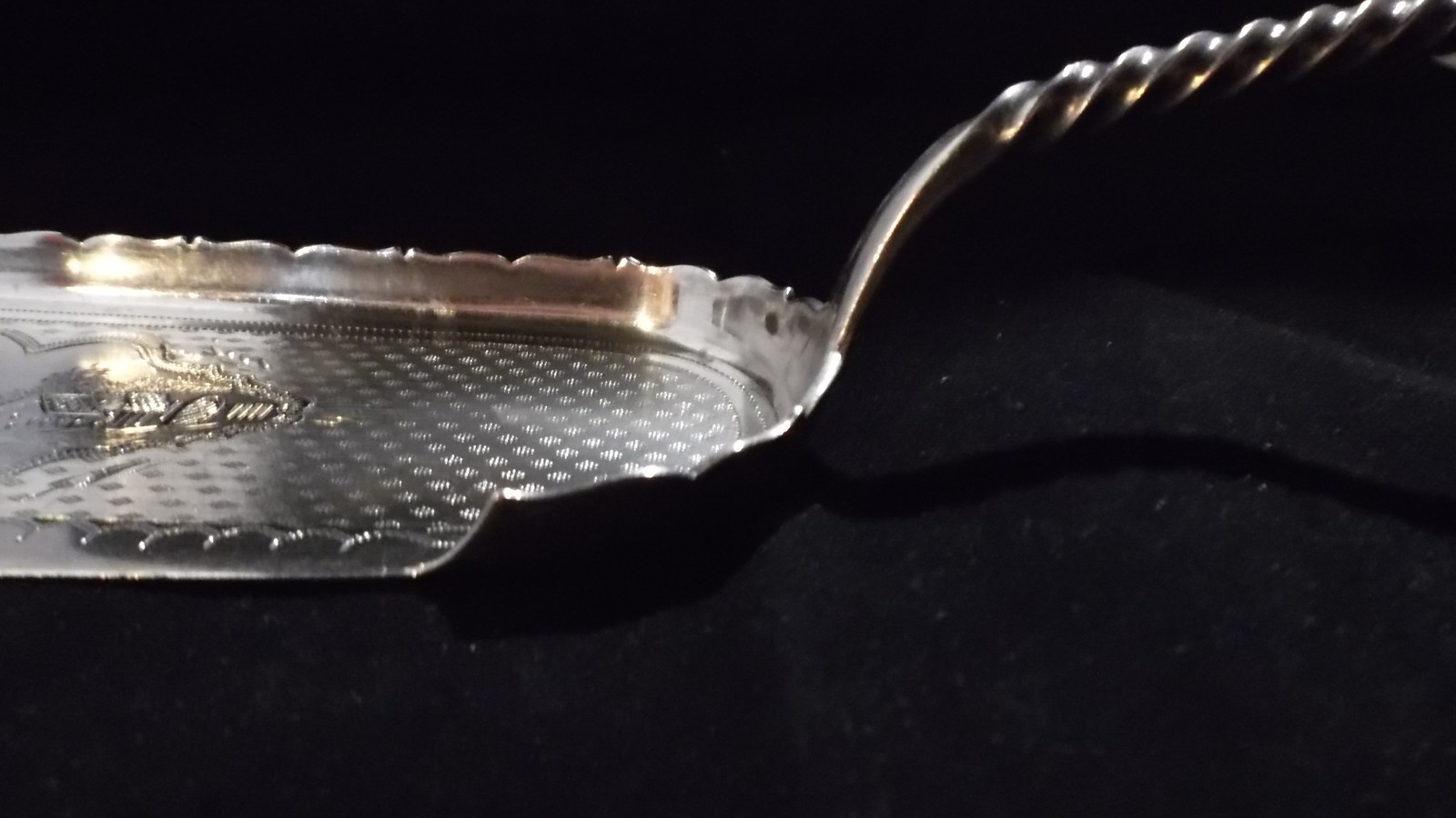 Rare Bailey & Company Coin Sterling Silver Landscape Crumber @ 1855-1867