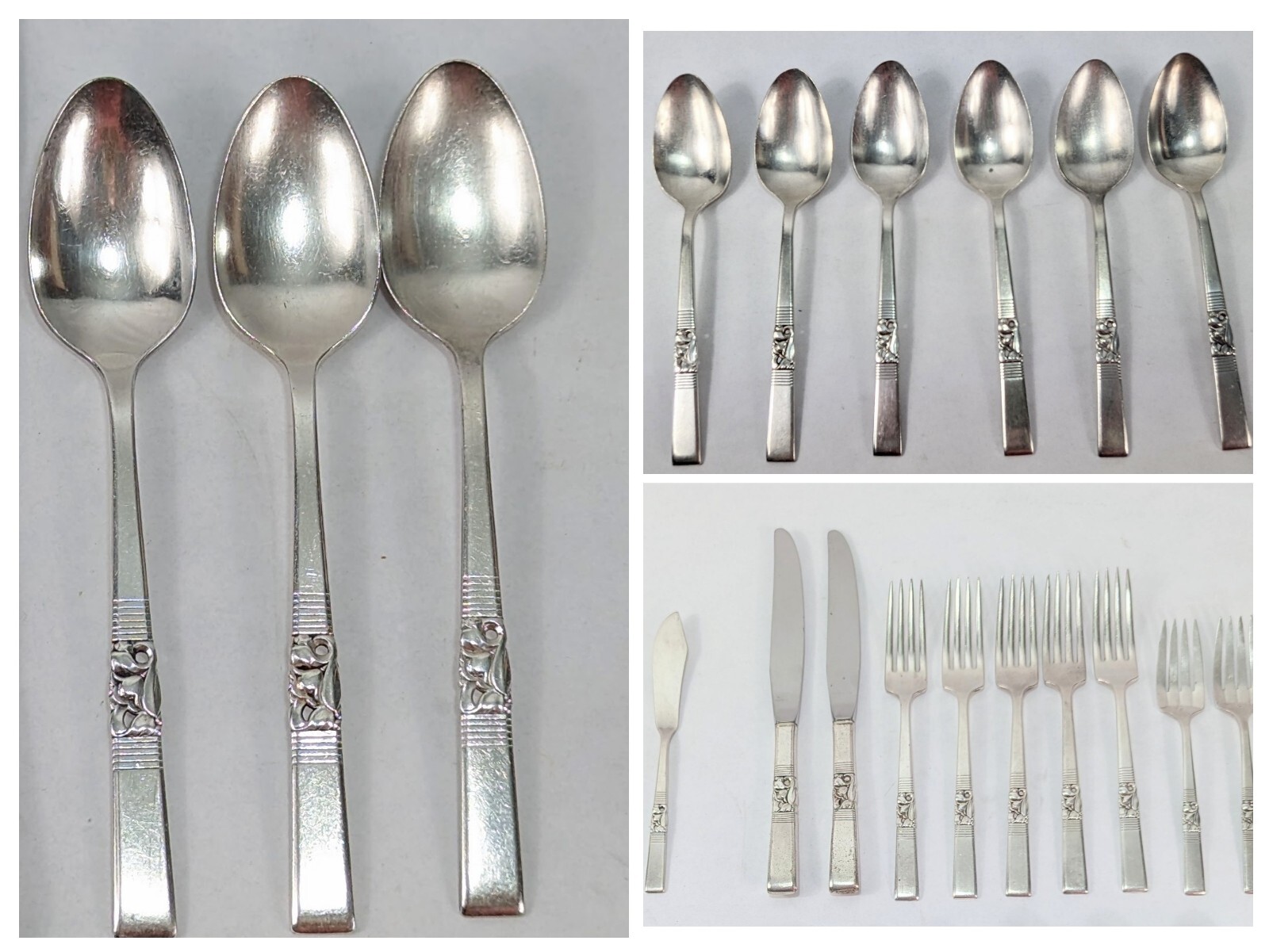 Oneida Community Stainless Morning Star 19 Pc Set Fork Knife Spoon