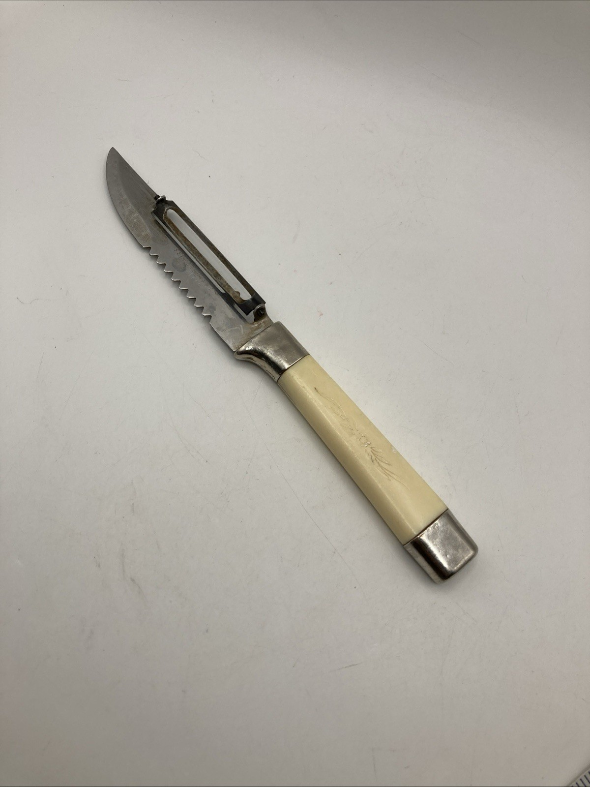 VTG Feemster USA Stainless Corer/Peeler Knife.  Hard to find. MCM Retro Tools