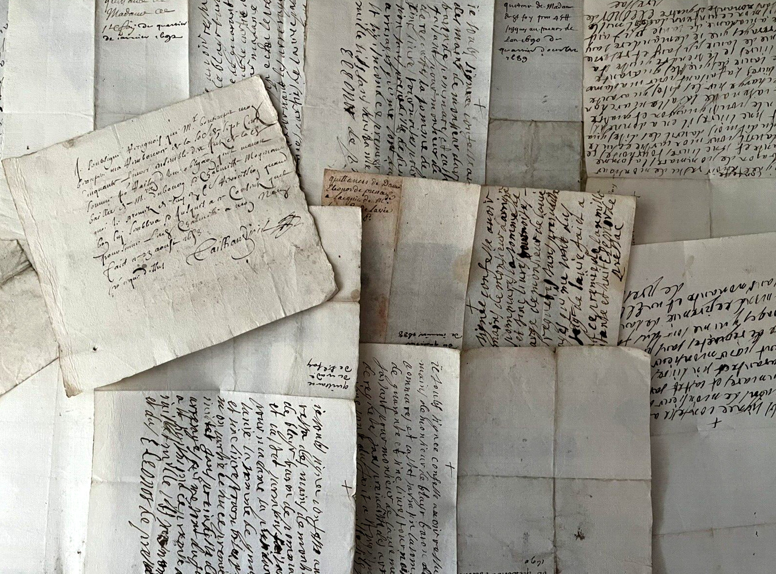 1600s OLD LETTER Baroque Era 17th Century Watermarked Correspondence Document