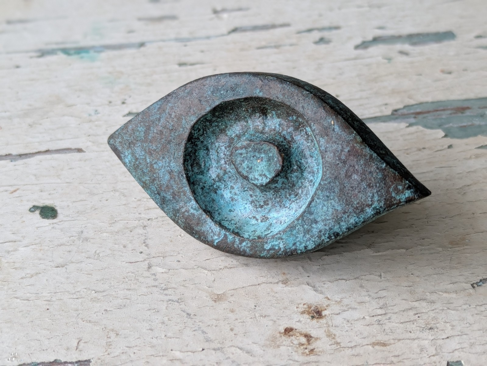 1967 “Antico” Eye by Jerome & Evelyn Ackerman Hand-cast Solid Brass Pull
