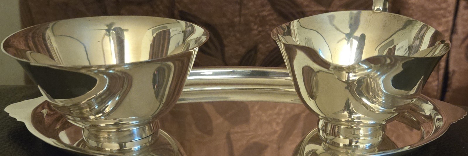 Vintage Fisher 770 Sterling Silver Creamer Sugar Bowl Set 5.5 Ounces VTG EUC