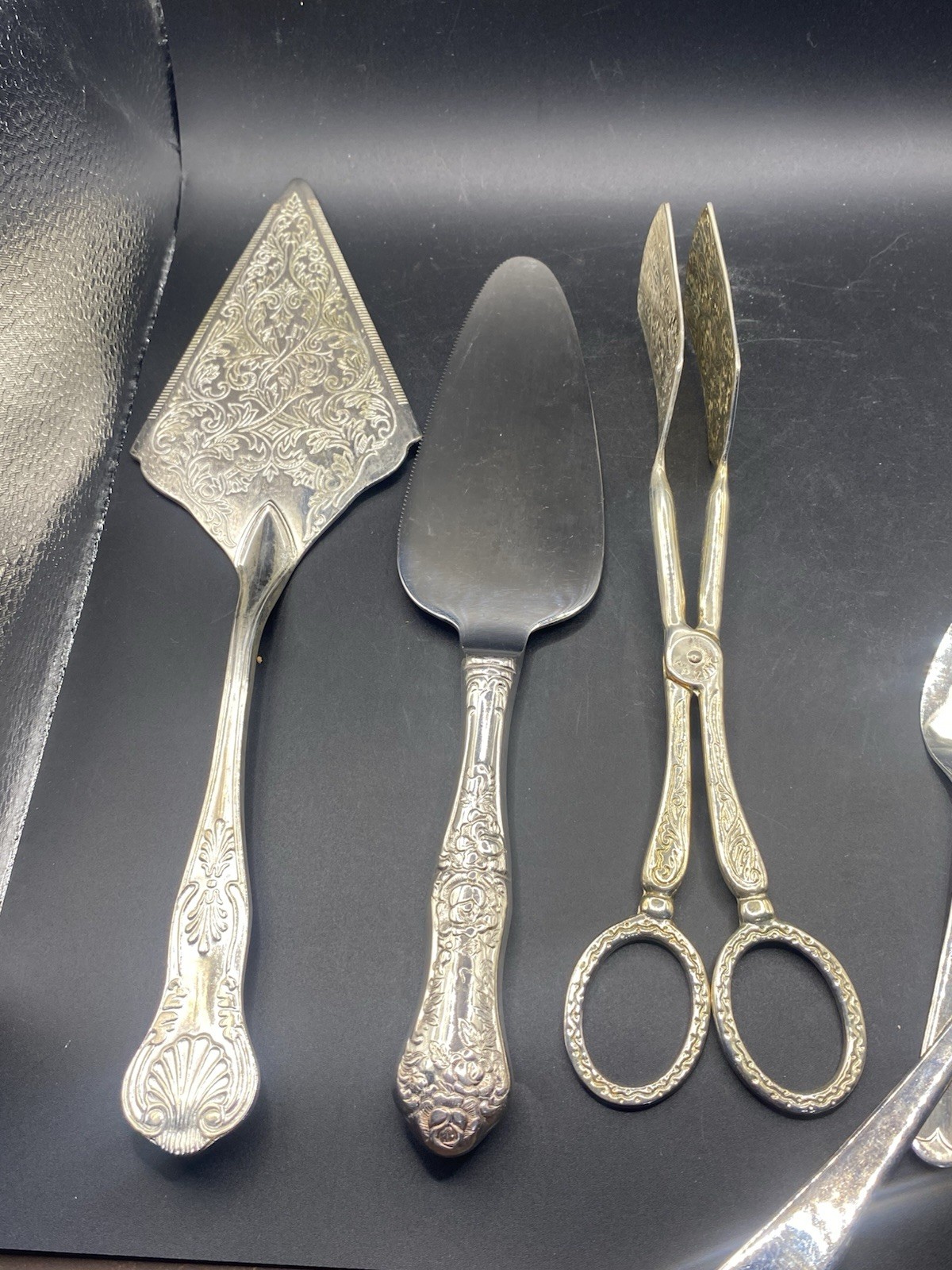 silver plated & Stainless flatware Serving ware mixed lot VTG Antique Silverware