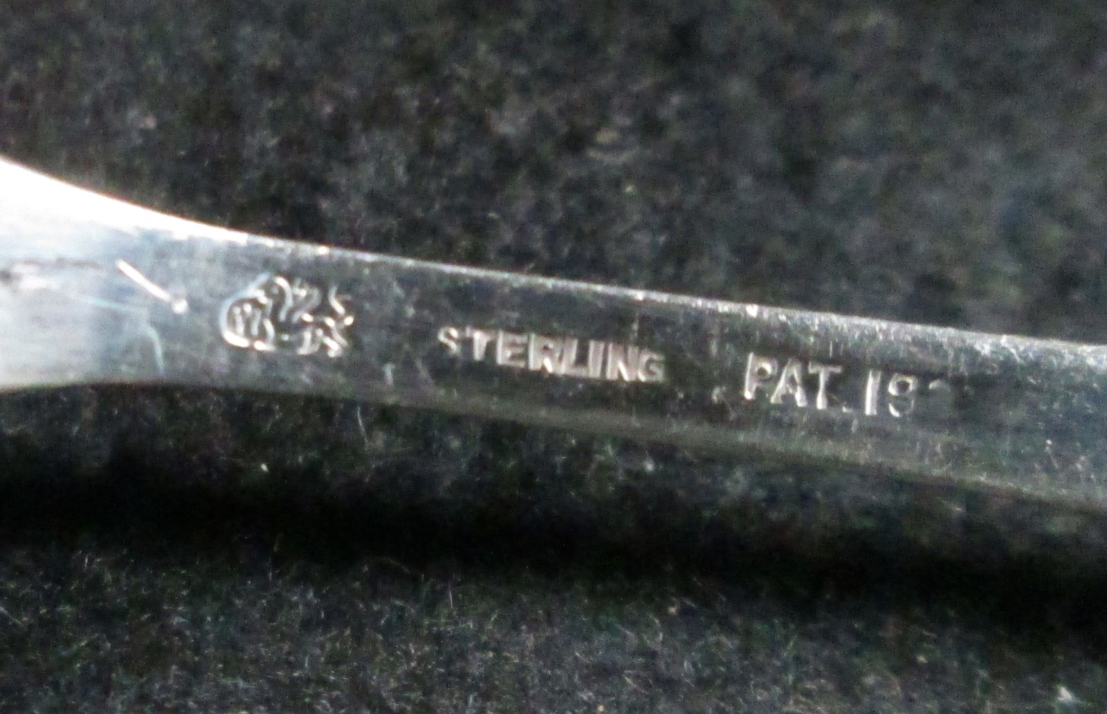 Antique Frank Whiting Solid 925 Sterling Sauce Ladlle, 1908 Madam Jumel Pattern