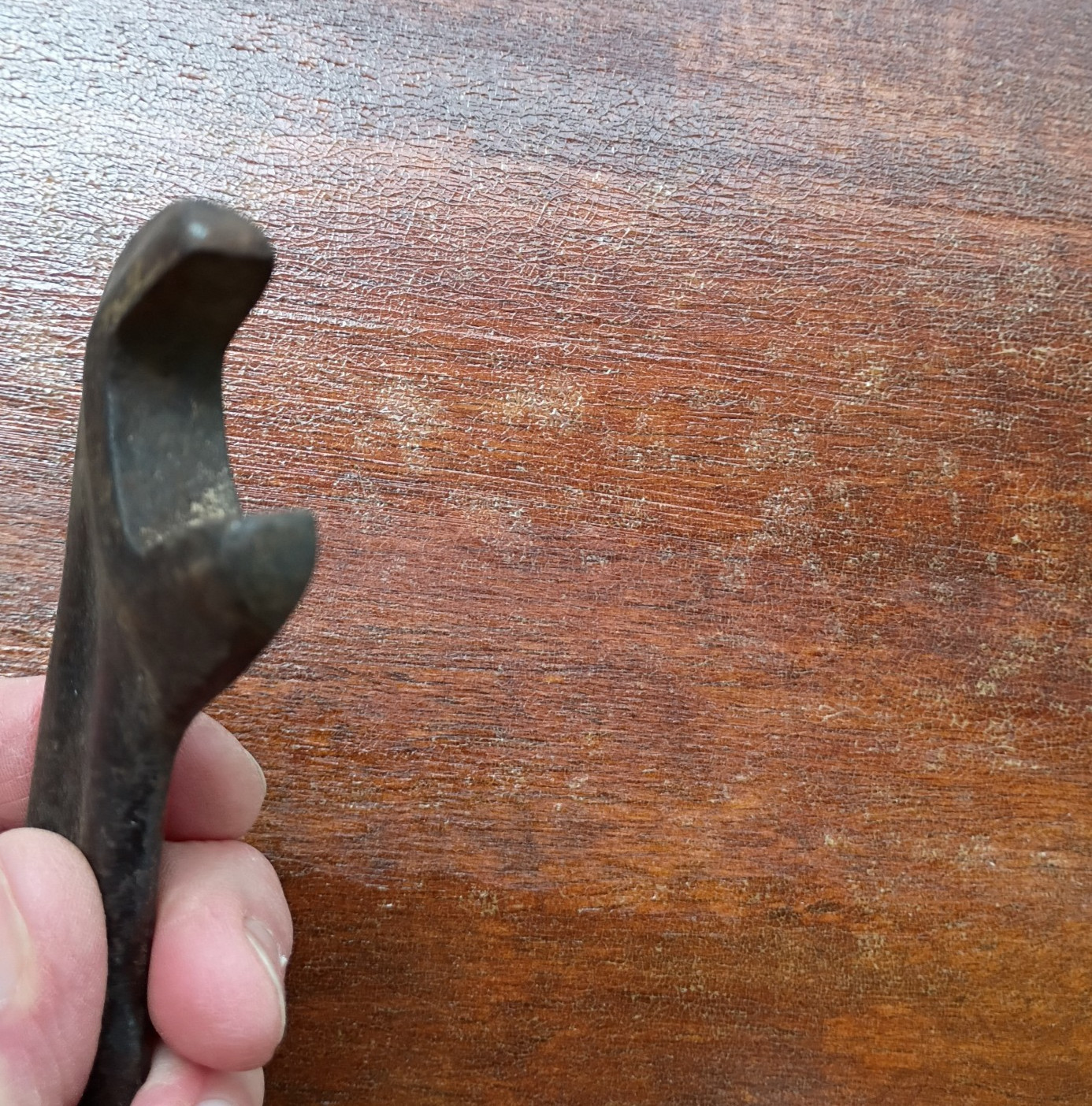 Antique Utility Wrench Iron Salvaged Industrial Farm Tool
