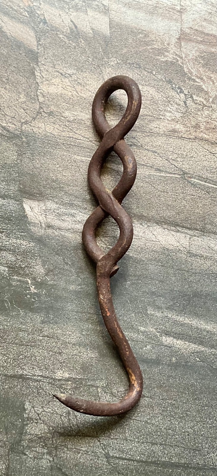 Antique French Butcher 7” Meat Hook Rustic Primitive