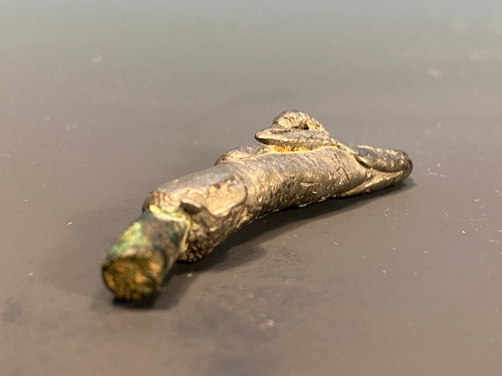 Anatolian silver stag head element from a Votive Vessel ca 12-5th century BC