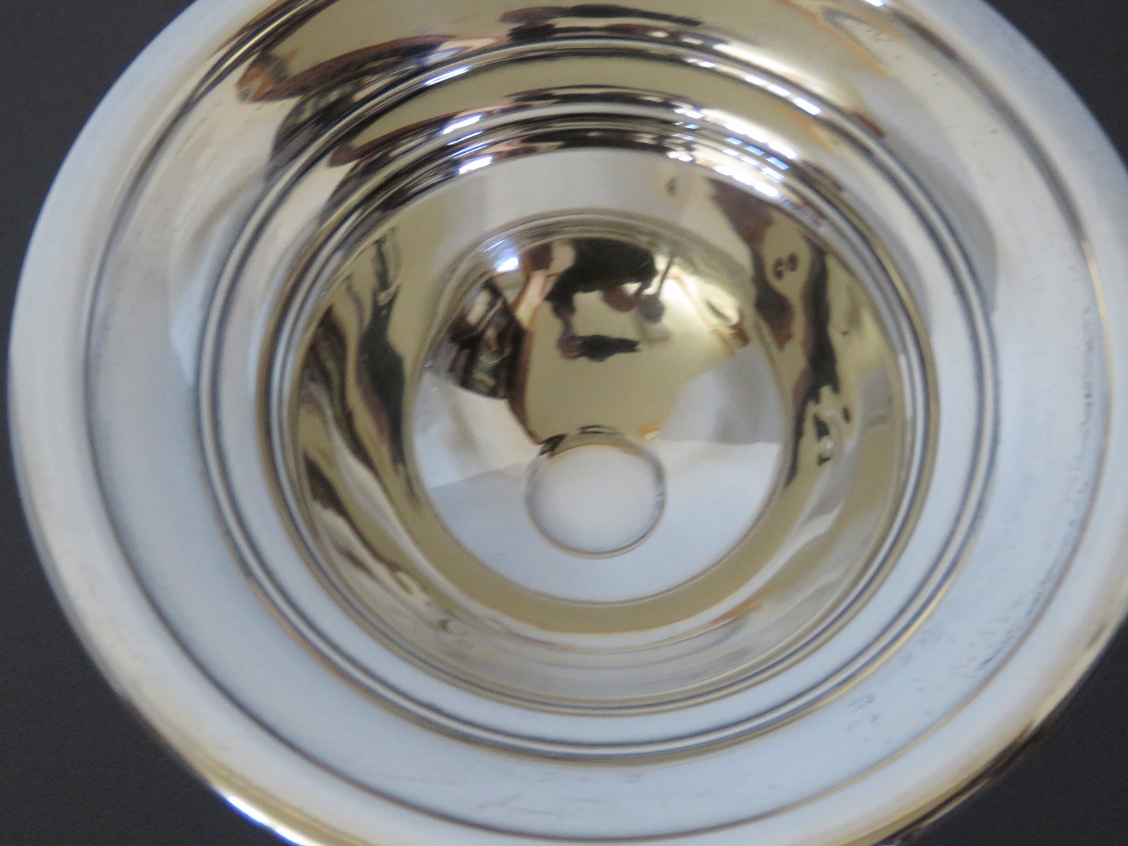 Antique La Pierre STERLING .925 Pattern 47 Plain 6 inch Round Compote Weighted