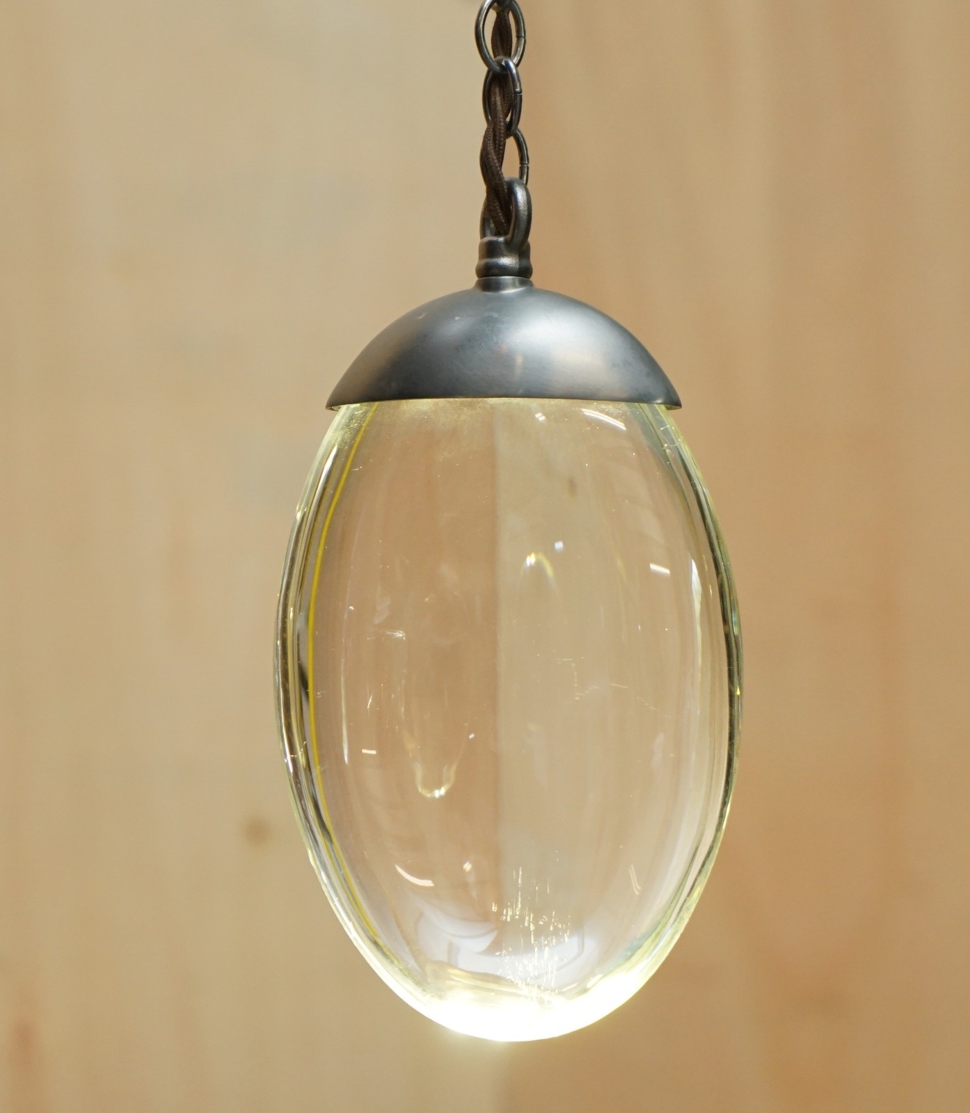 1 OF 2 RRP £7999 OCHRE CELESTIAL THREE PEBBLE CHANDELIER LINEAR KITCHEN LIGHTS