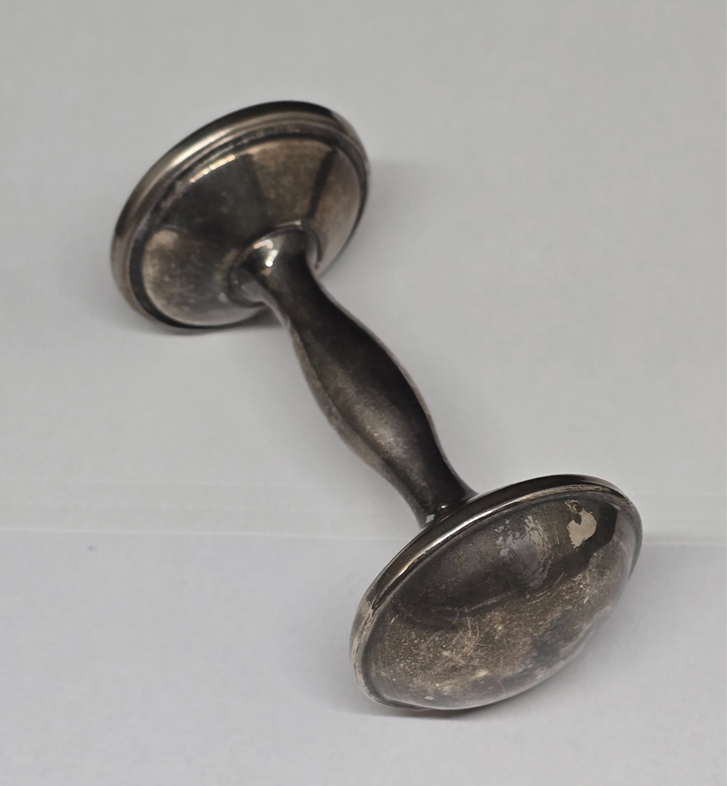Vintage Antique Silver Plated Baby Rattle
