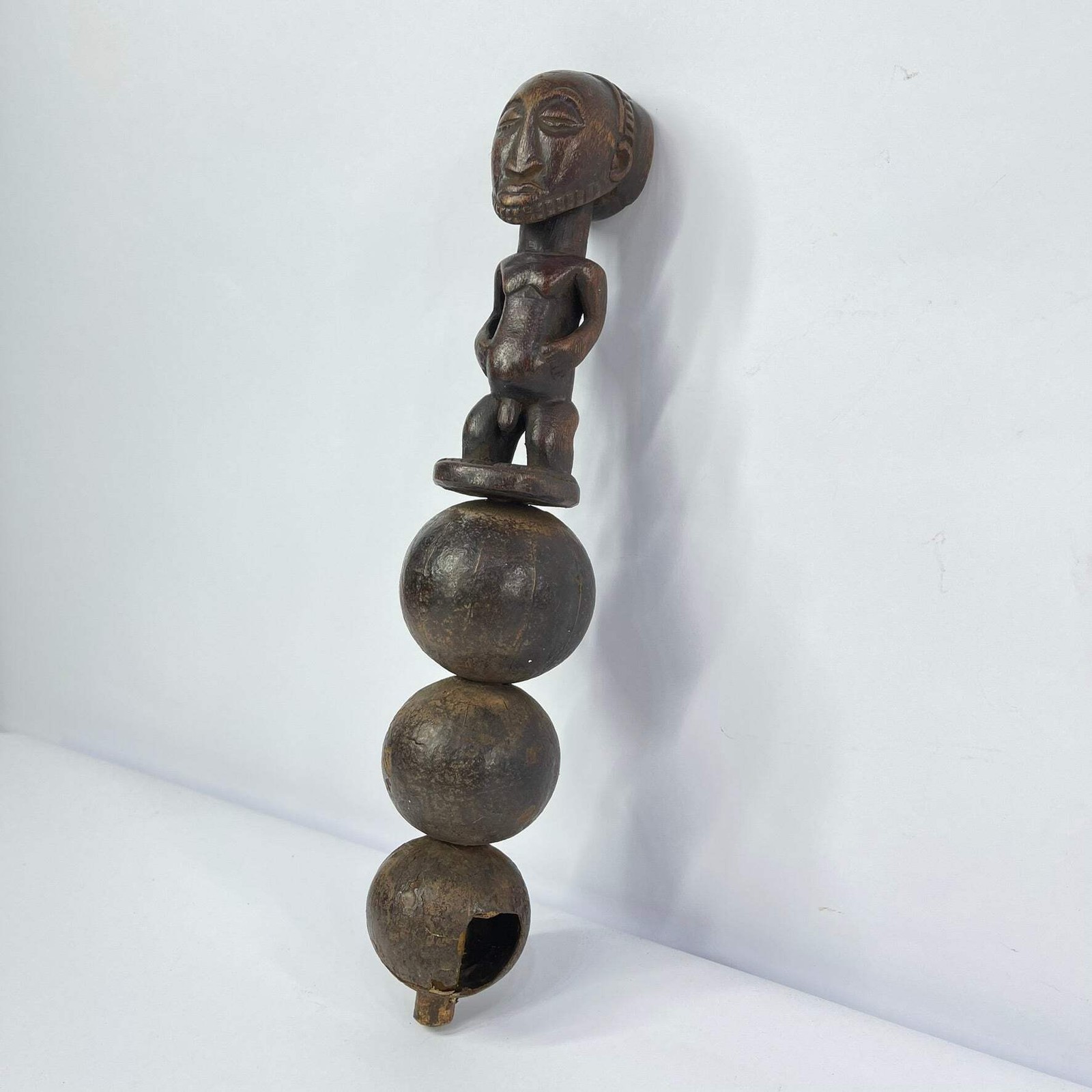 Luba Divination Fetish Rattle Congo