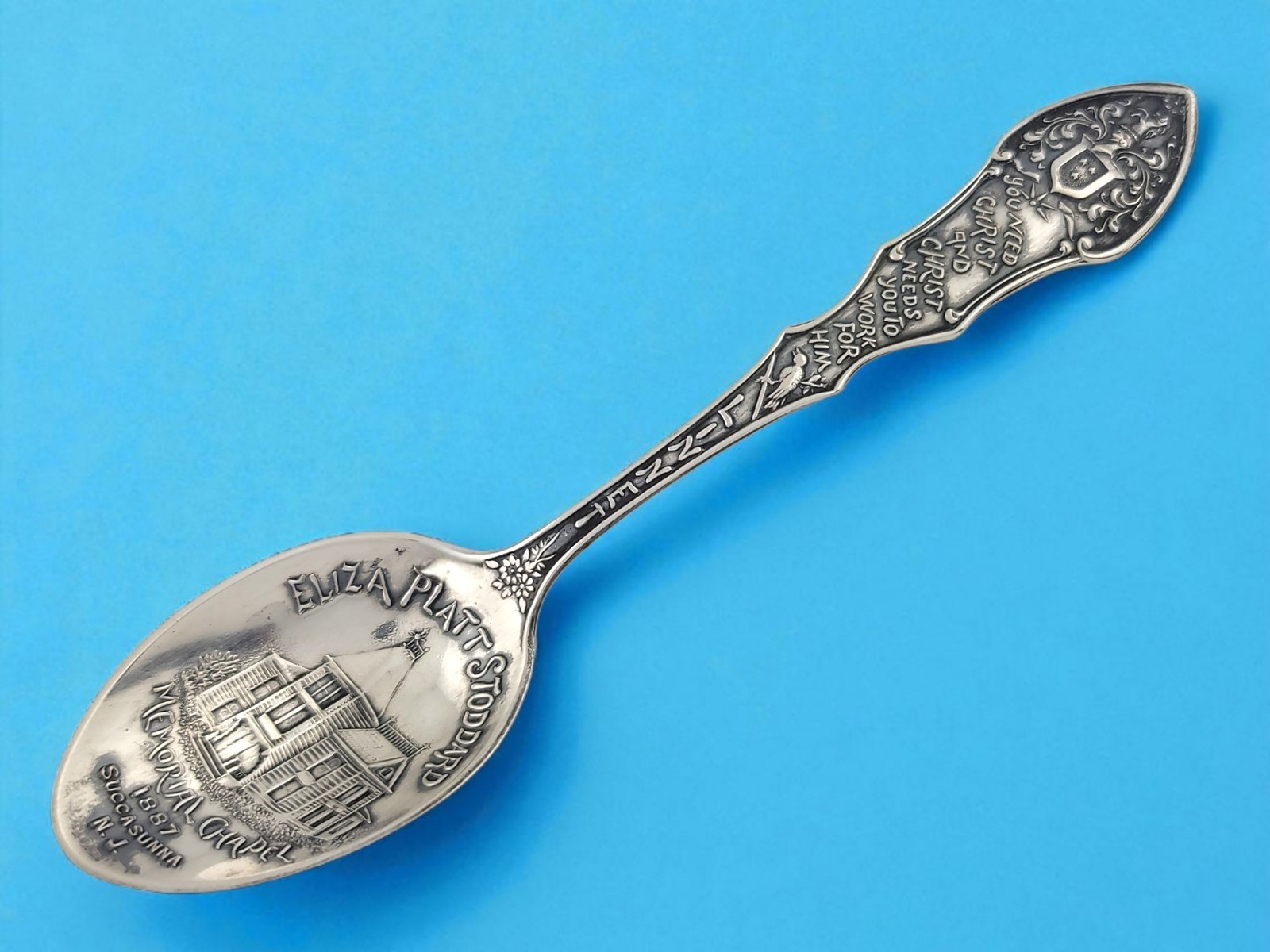 Sterling Silver Shiebler Souvenir Spoon – Eliza Platt Stoddard Memorial Church