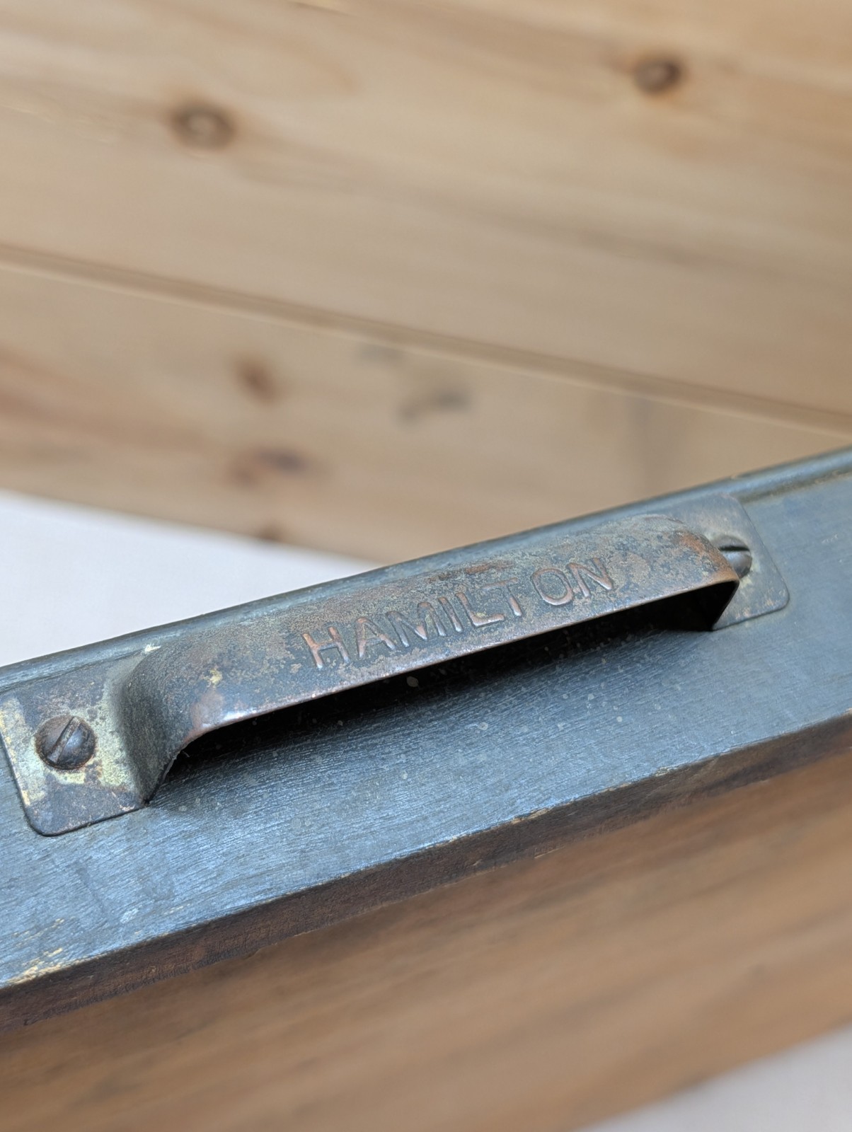 Antique Printer’s Tray w/ Hamilton Pull