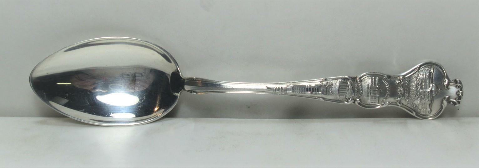 Watson Sterling Silver Souvenir Spoon Library Washington Tomb White House 26.6g